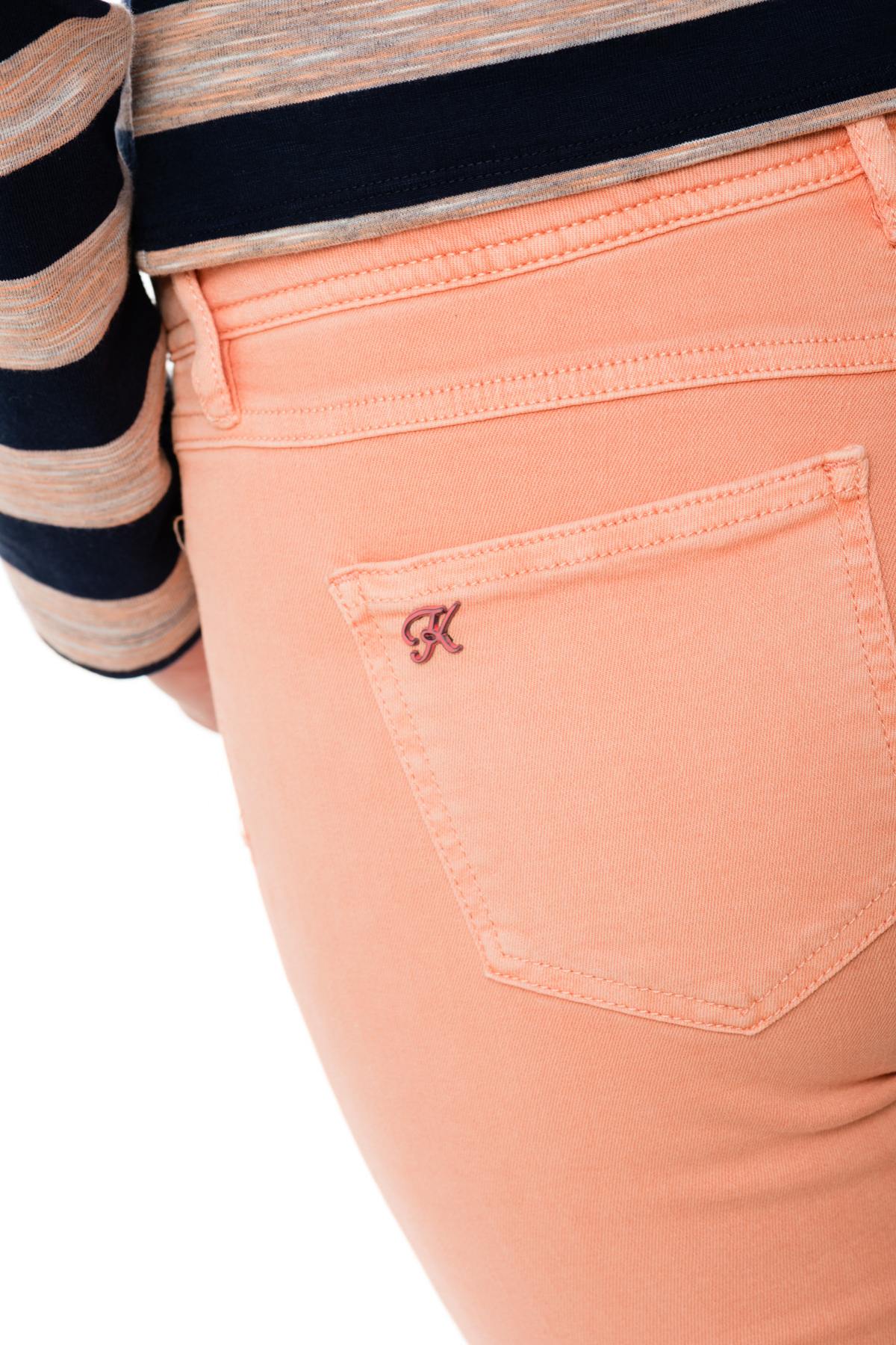 Kaporal women's orange skinny jeans - Image n°5