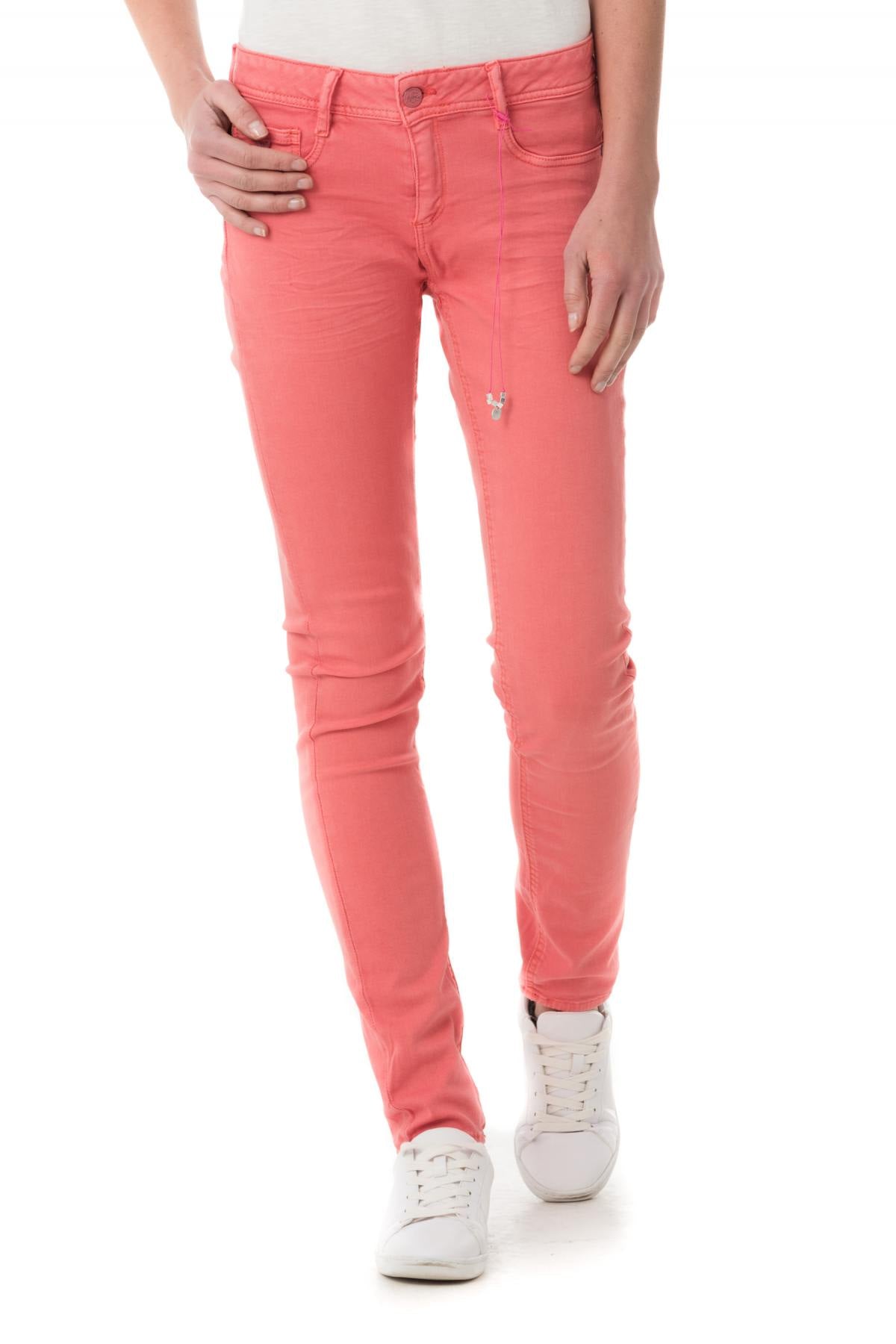 Kaporal five jeans in flashy pink color for women - Image n°1