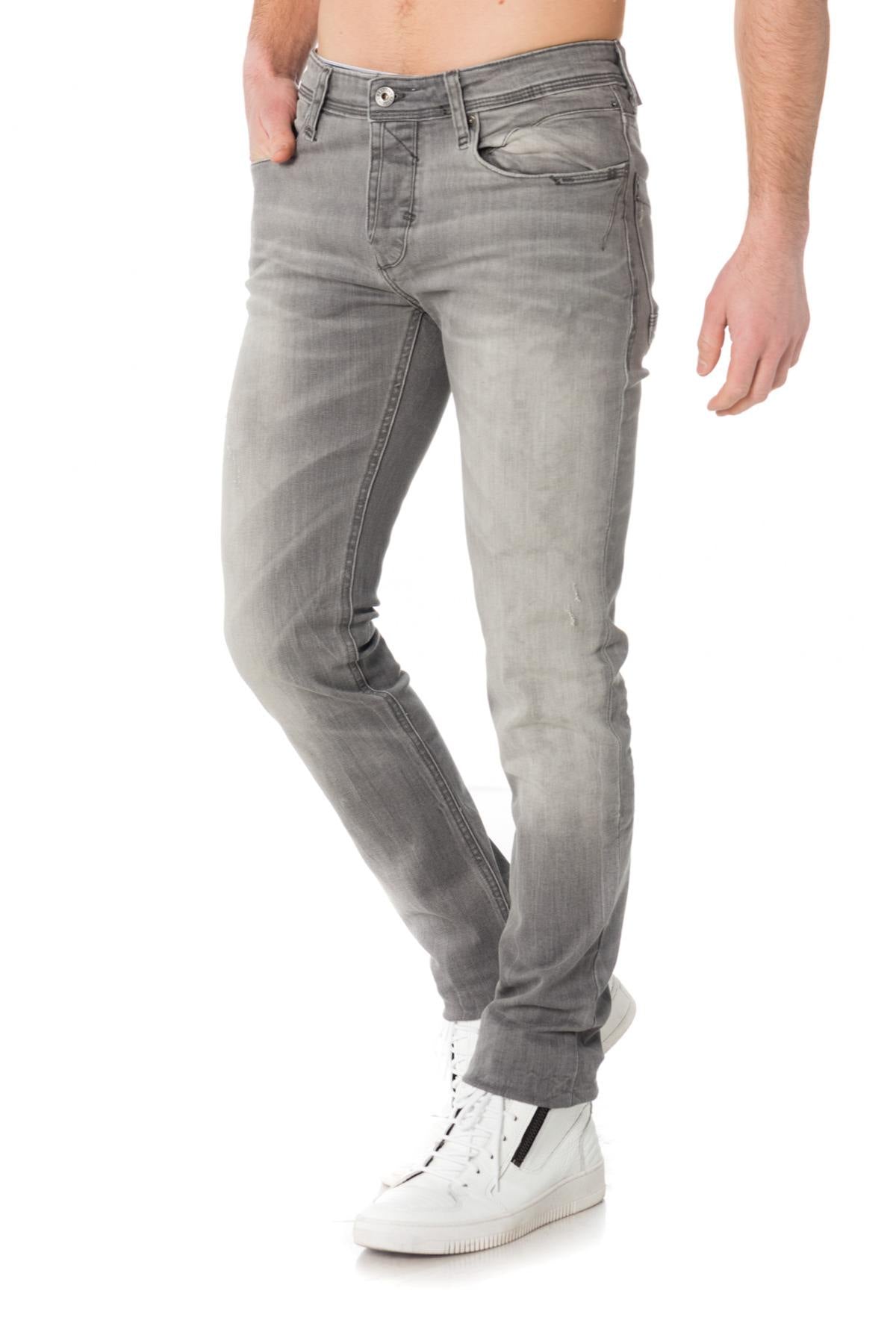 Redskins men's gray faded effect jeans - Image n°1