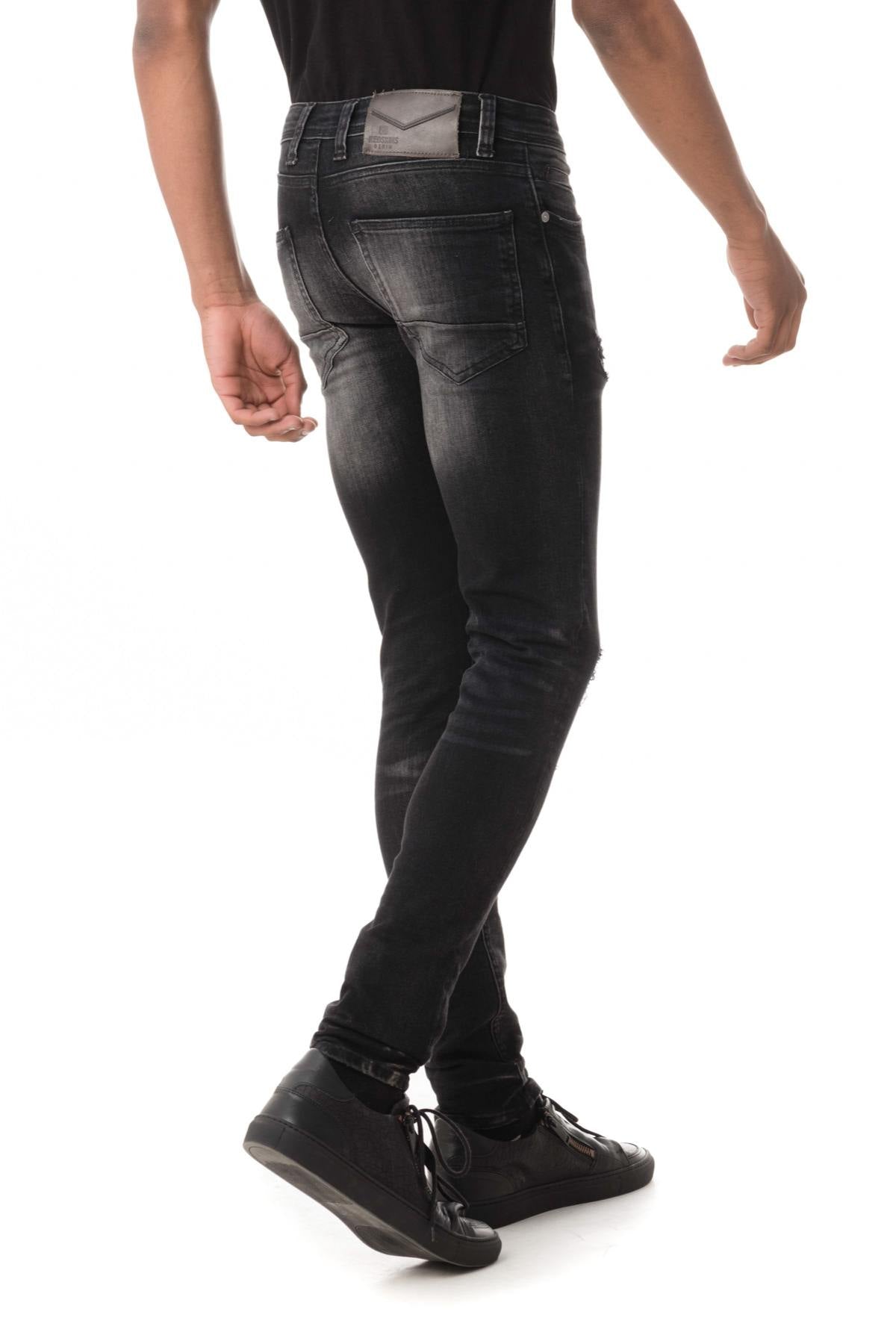  Men's distressed and faded skinny jeans - Image n°2