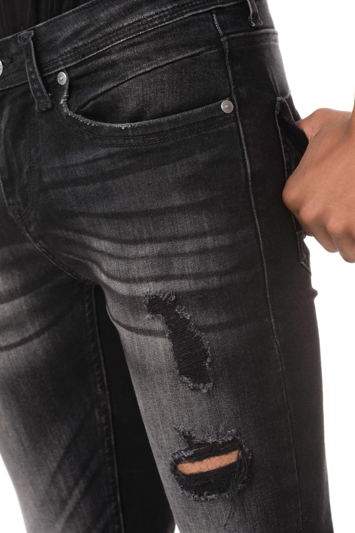  Men's distressed and faded skinny jeans - Image n°6