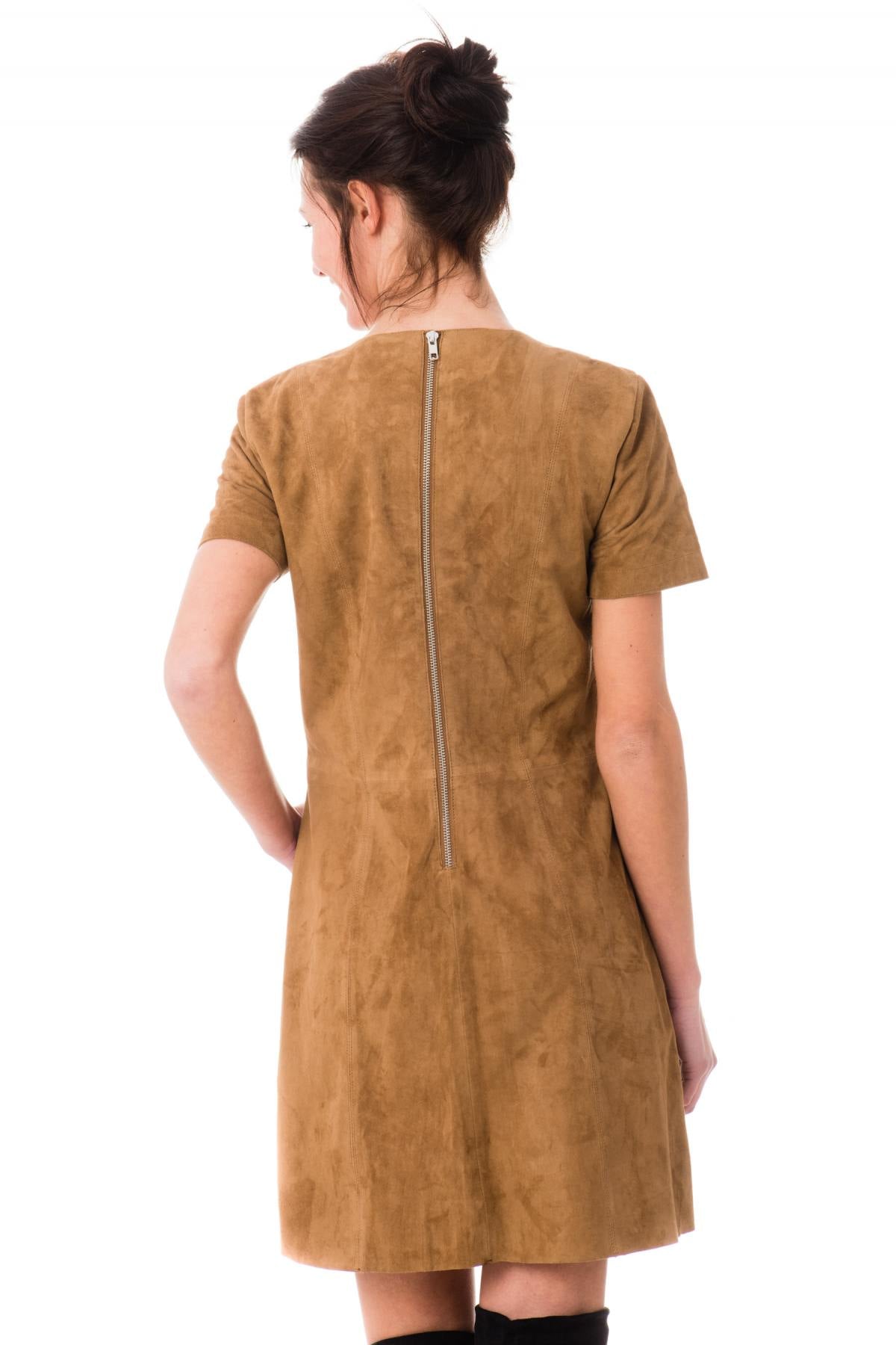 Bohemian look goatskin dress - Image n°3