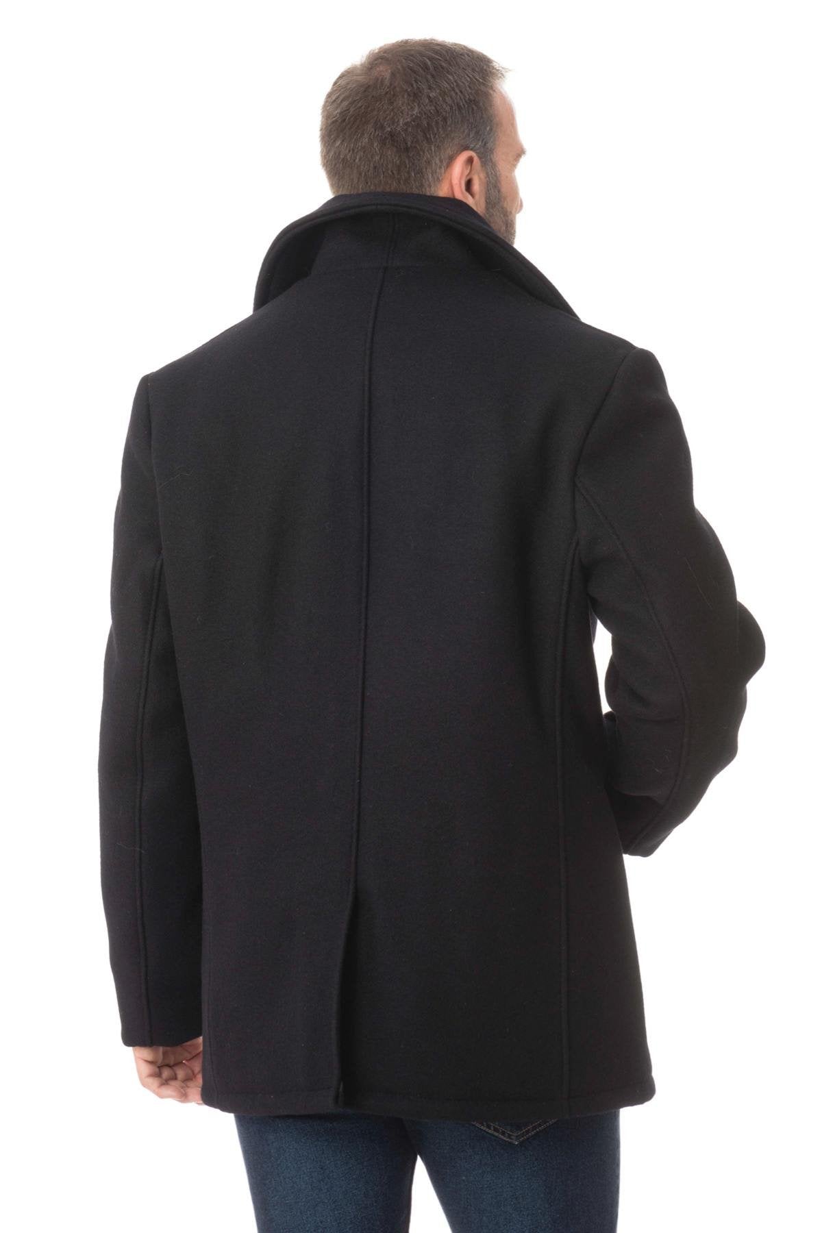 Genuine SCHOTT navy men's pea coat - Image n°8