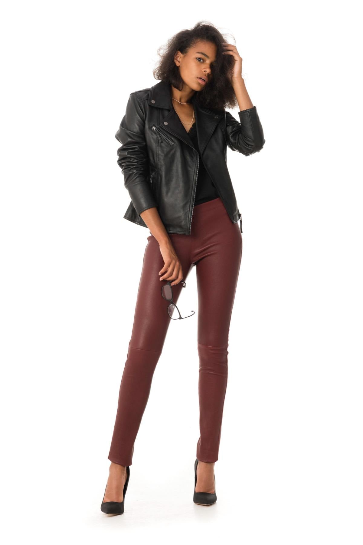 Burgundy Oakwood leggings - Image n°2