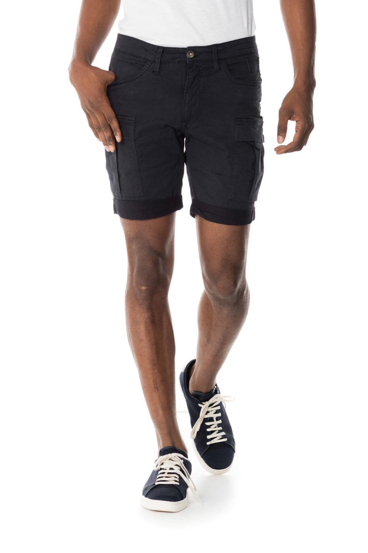 Men's navy blue Bermuda shorts - Image n°4