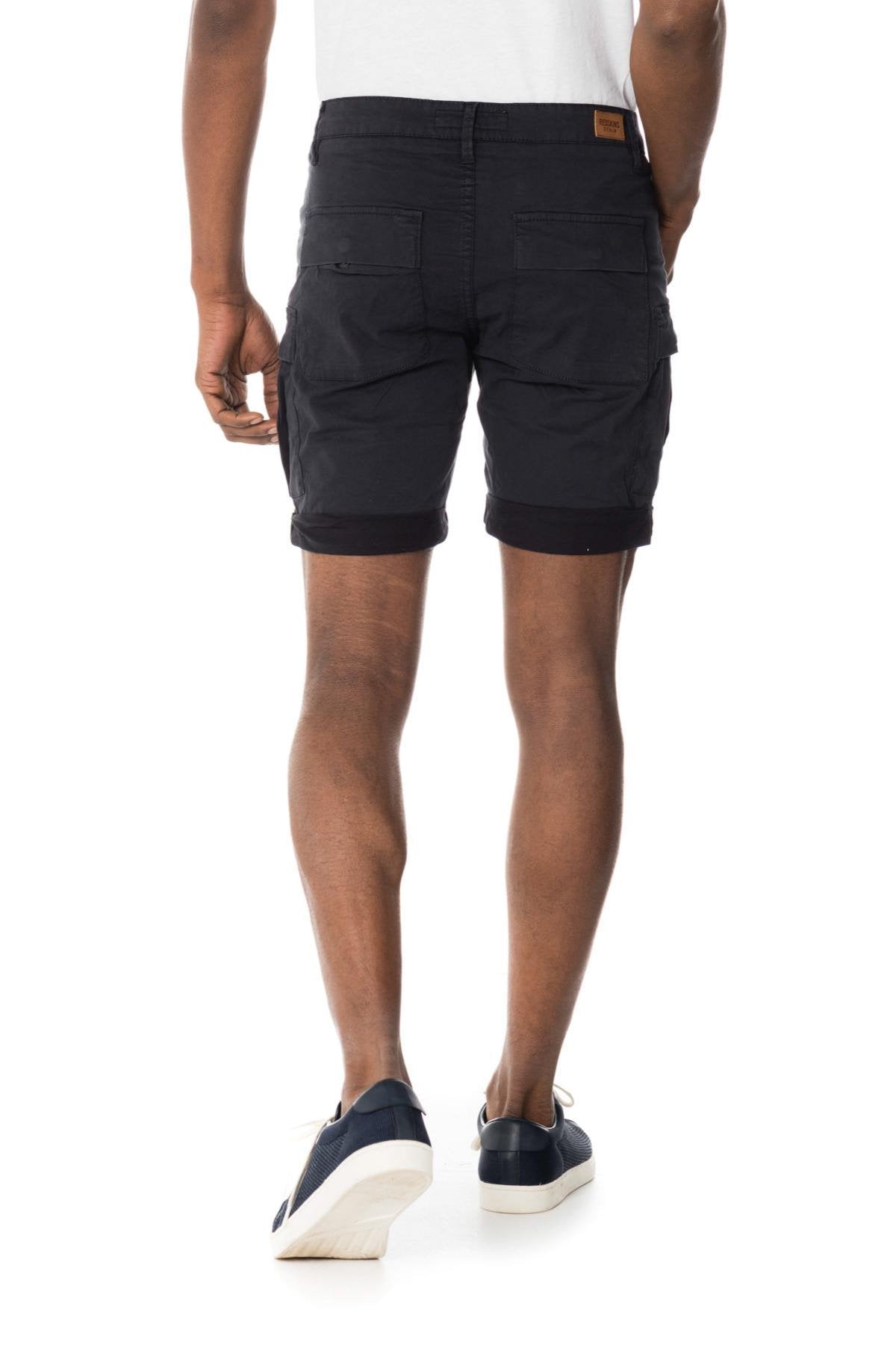 Men's navy blue Bermuda shorts - Image n°2