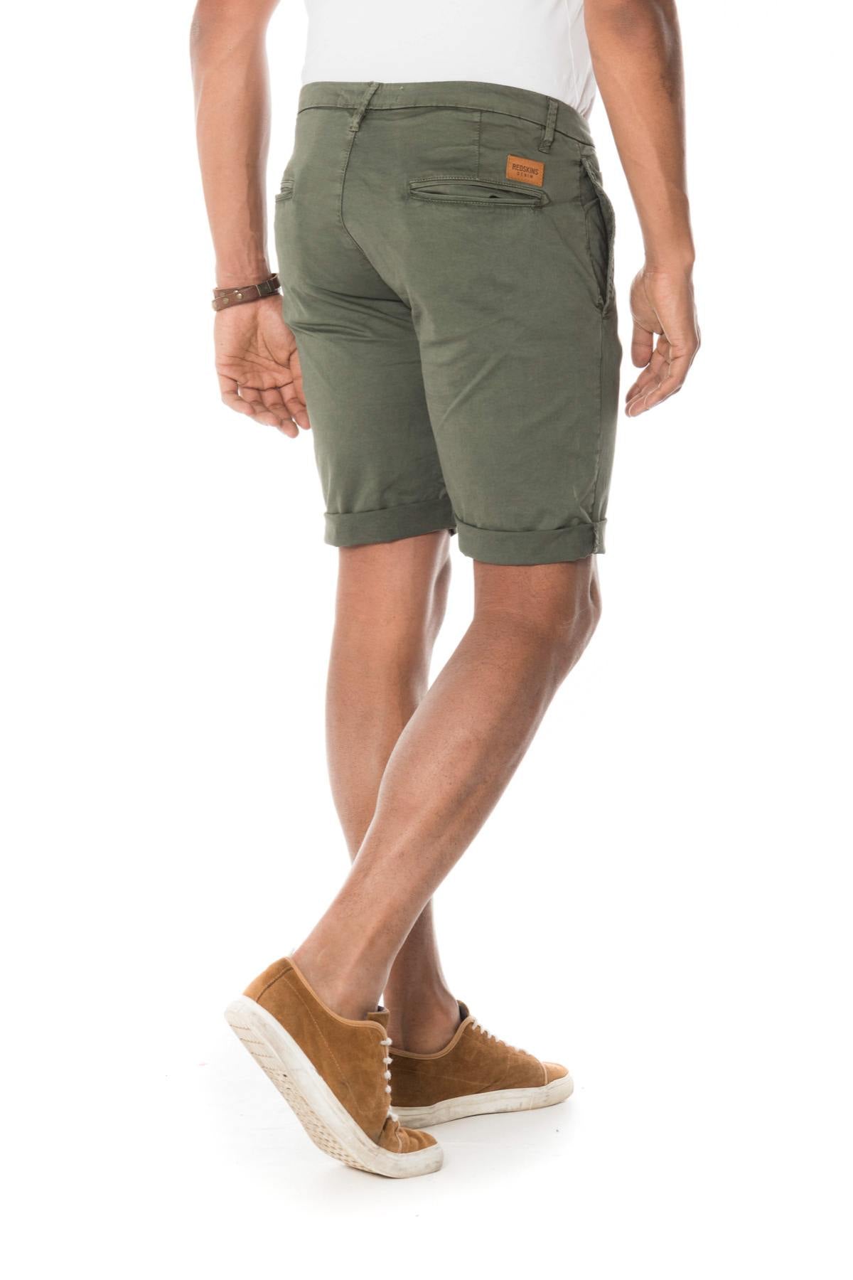 Men's khaki Bermuda shorts - Image n°2