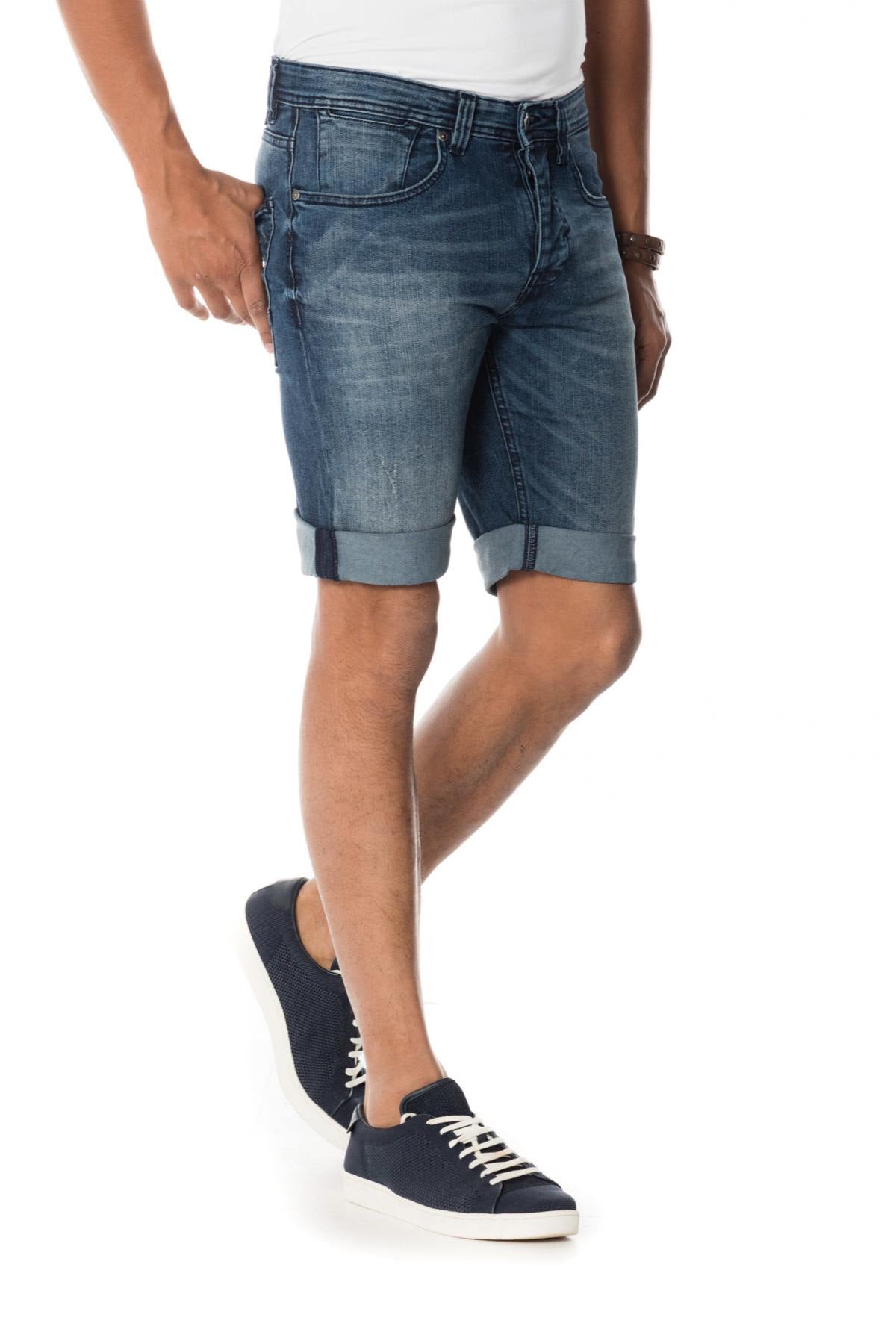 Redskins denim Bermuda shorts - Image n°1