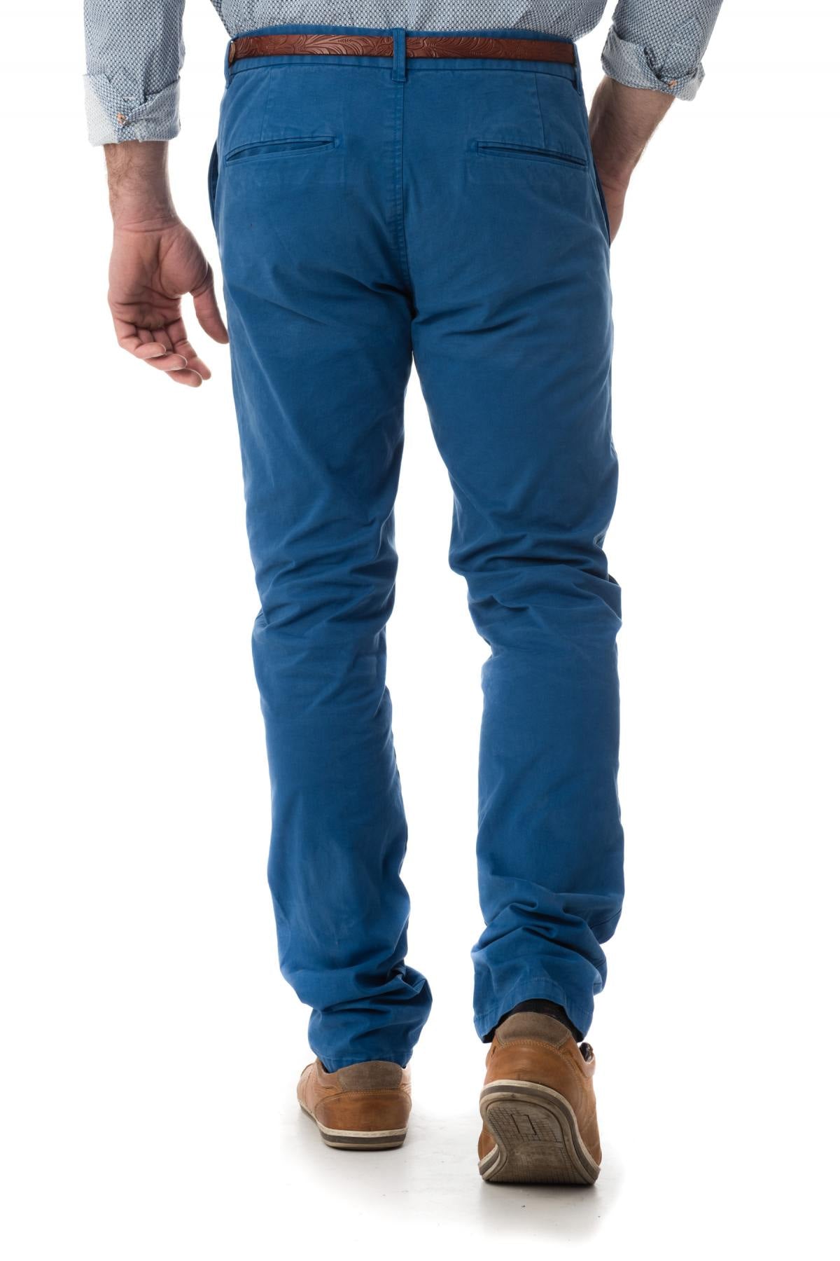 Men's scotch and soda blue chinos - Image n°2