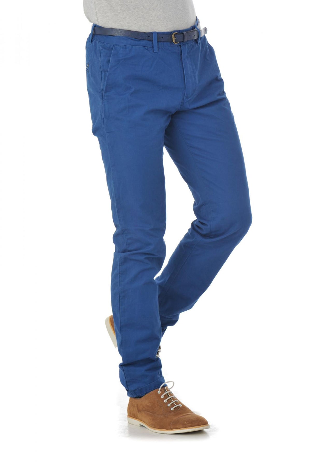 Scotch and Soda blue chino pants - Image n°4