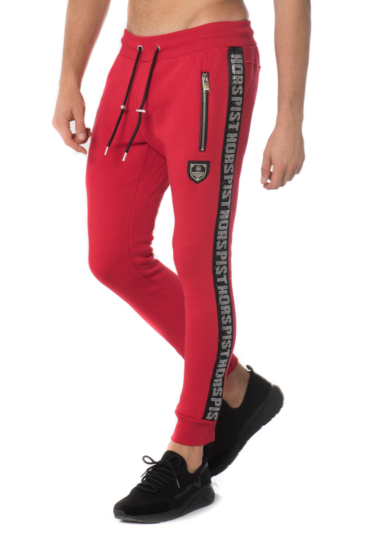 Red jogging pants with rhinestones Horspist - Image n°1