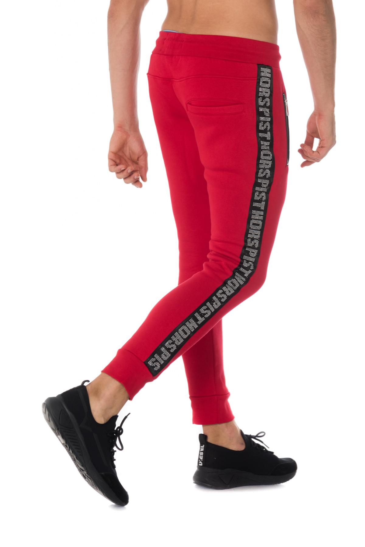 Red jogging pants with rhinestones Horspist - Image n°2