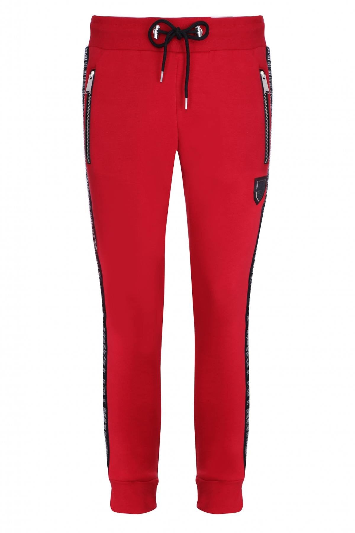 Red jogging pants with rhinestones Horspist - Image n°3