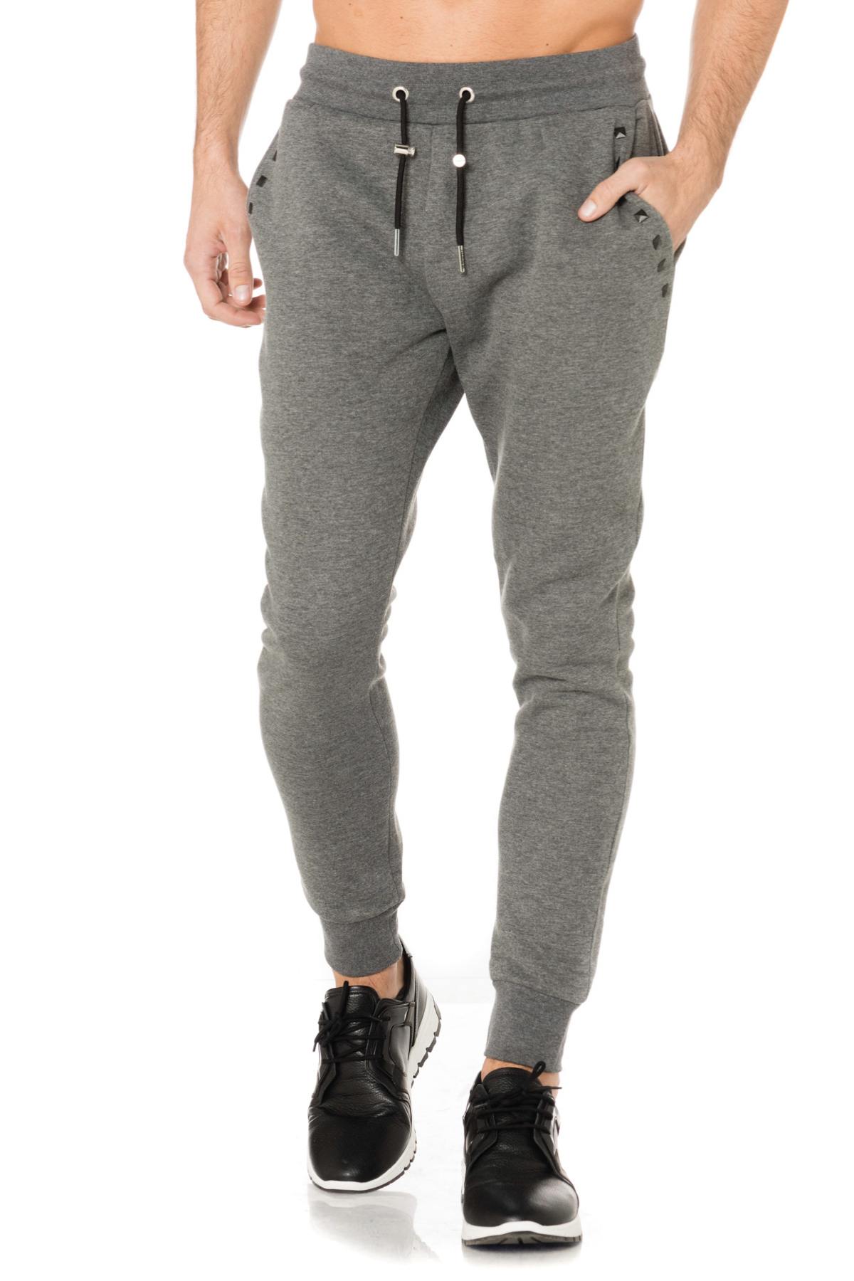 Gray horspist jogging pants - Image n°1