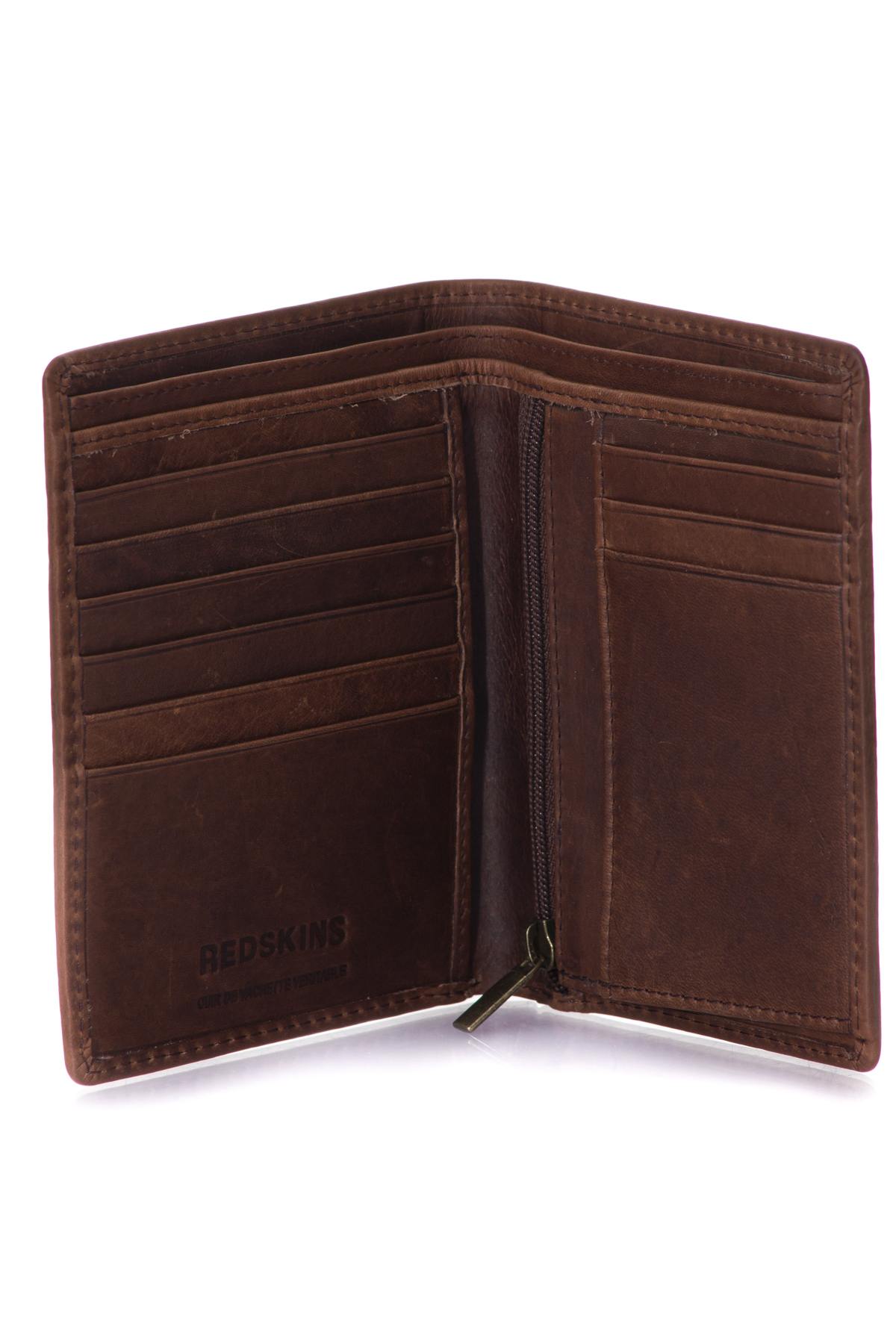 Elegant brown wallet in cowhide leather - Image n°3