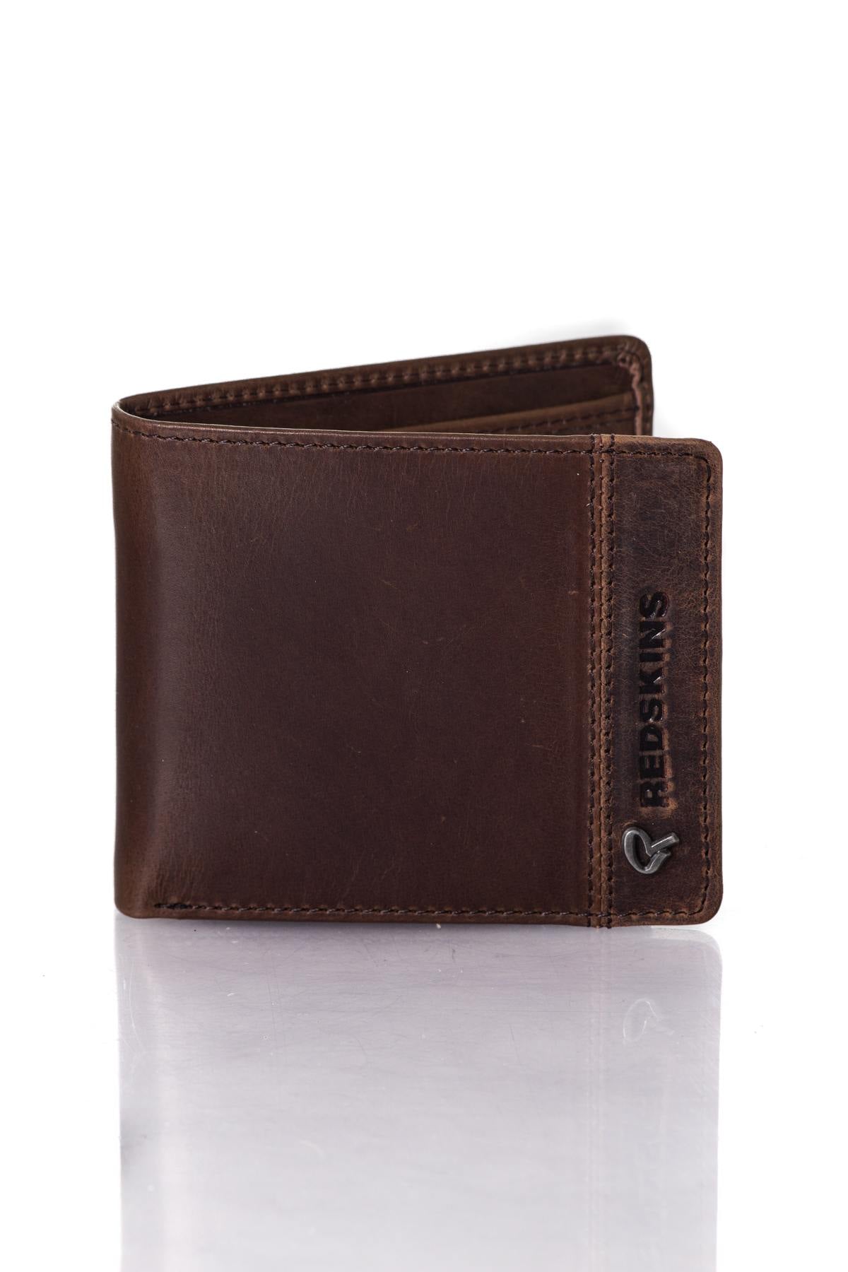 Brown Leather Redskins Wallet - Image n°3