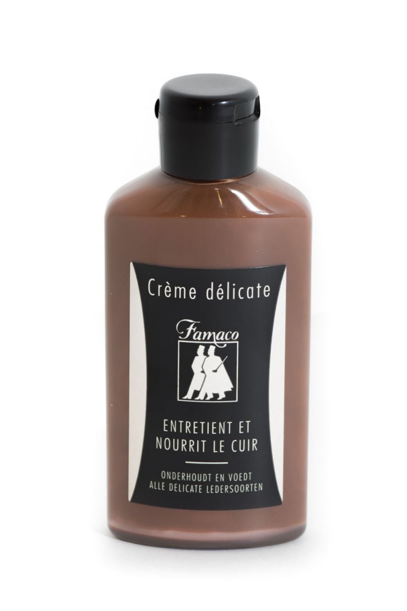 Famaco delicate cream for leather Medium brown - Image n°1