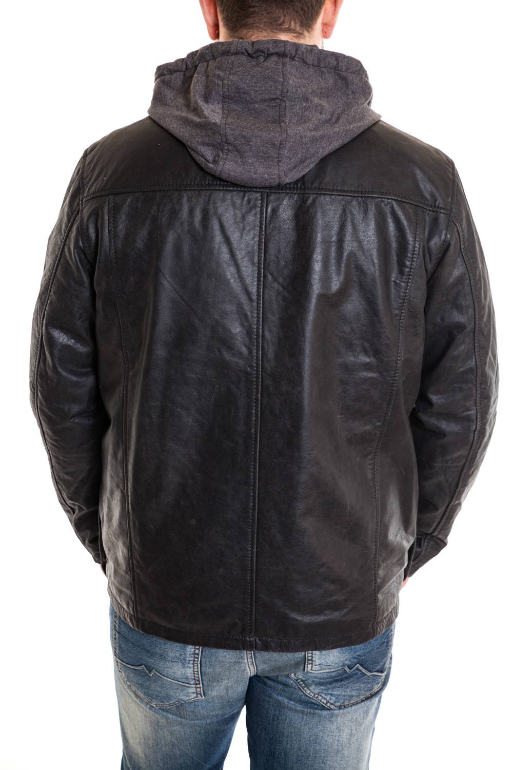 Large Size Men's Hooded Buffalo Jacket - Image n°4