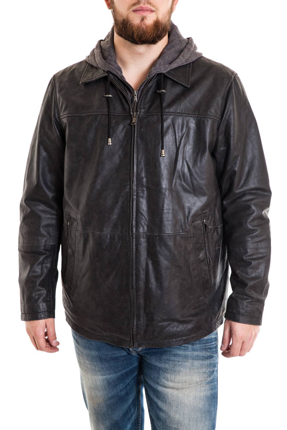 Large Size Men's Hooded Buffalo Jacket - Image n°2