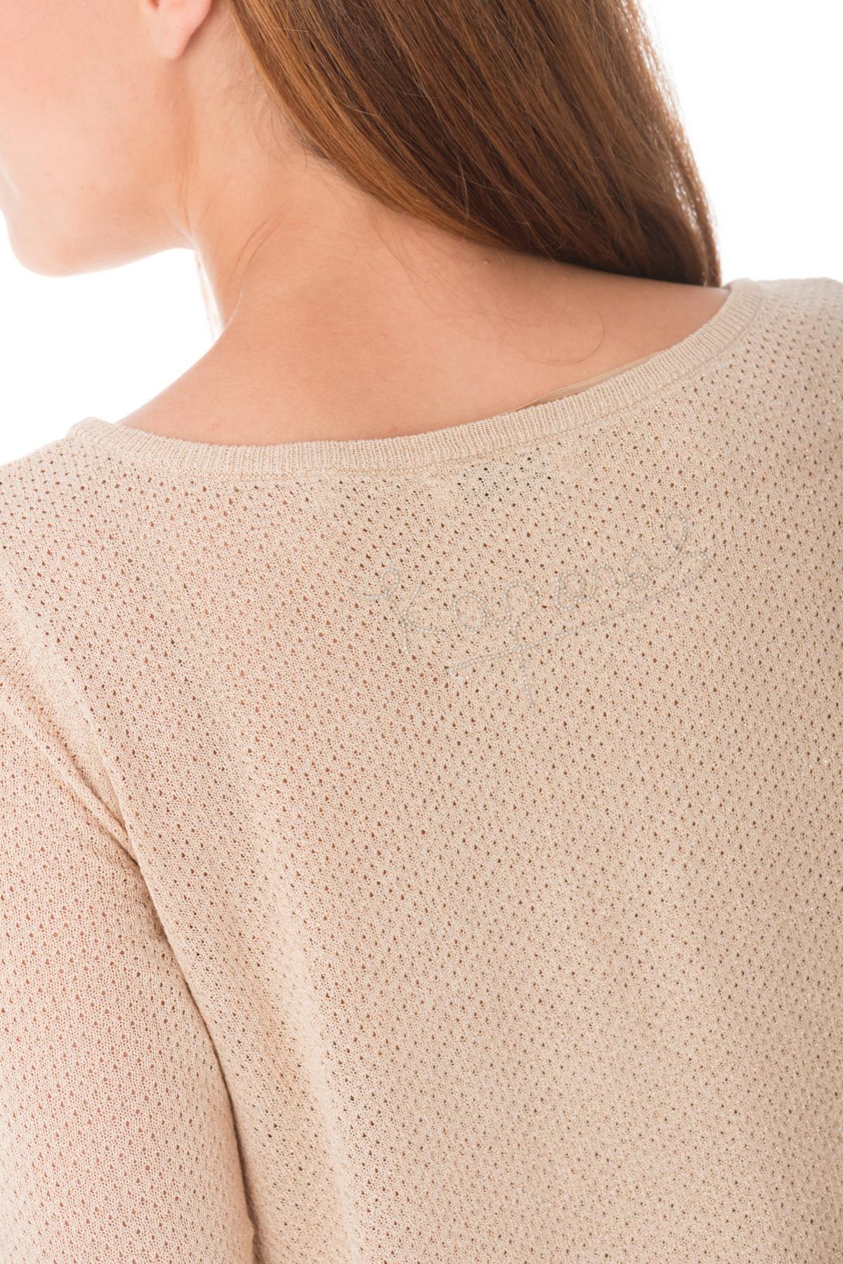 Kaporal women's gold-colored sweater - Image n°4