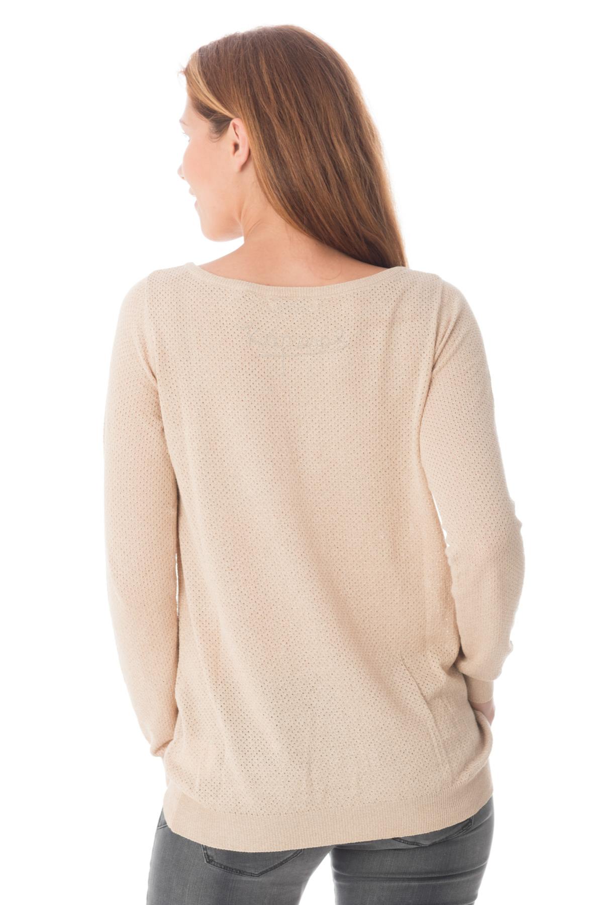 Kaporal women's gold-colored sweater - Image n°3