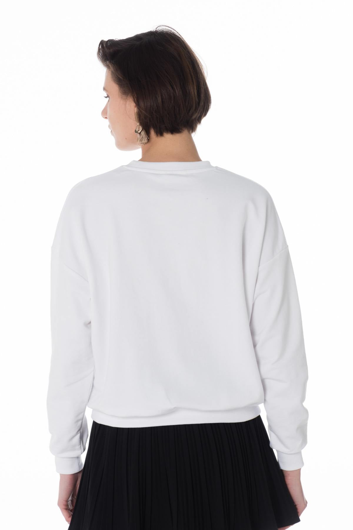 Women's white Love Kaporal sweater - Image n°3