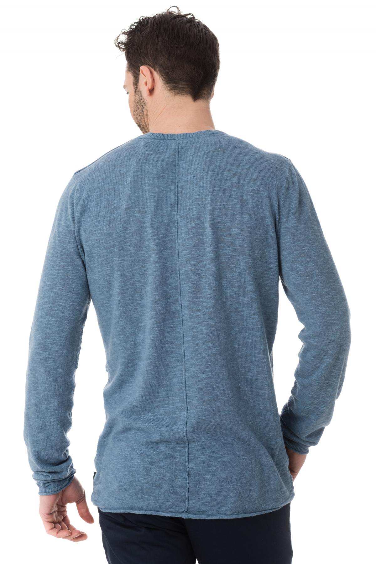 Fine Kaporal denim blue sweater - Image n°3