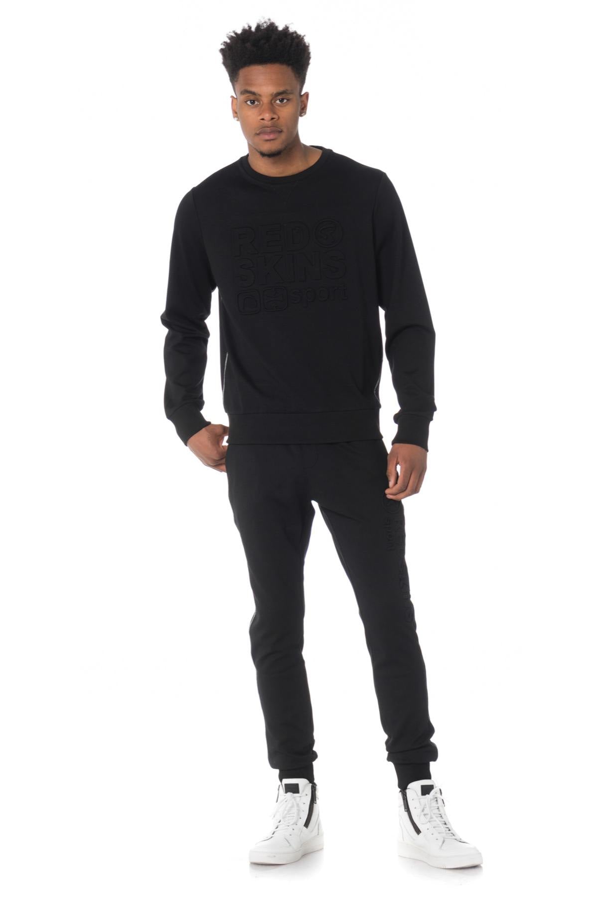  Black sweater with embossed Redskins brand logo - Image n°2