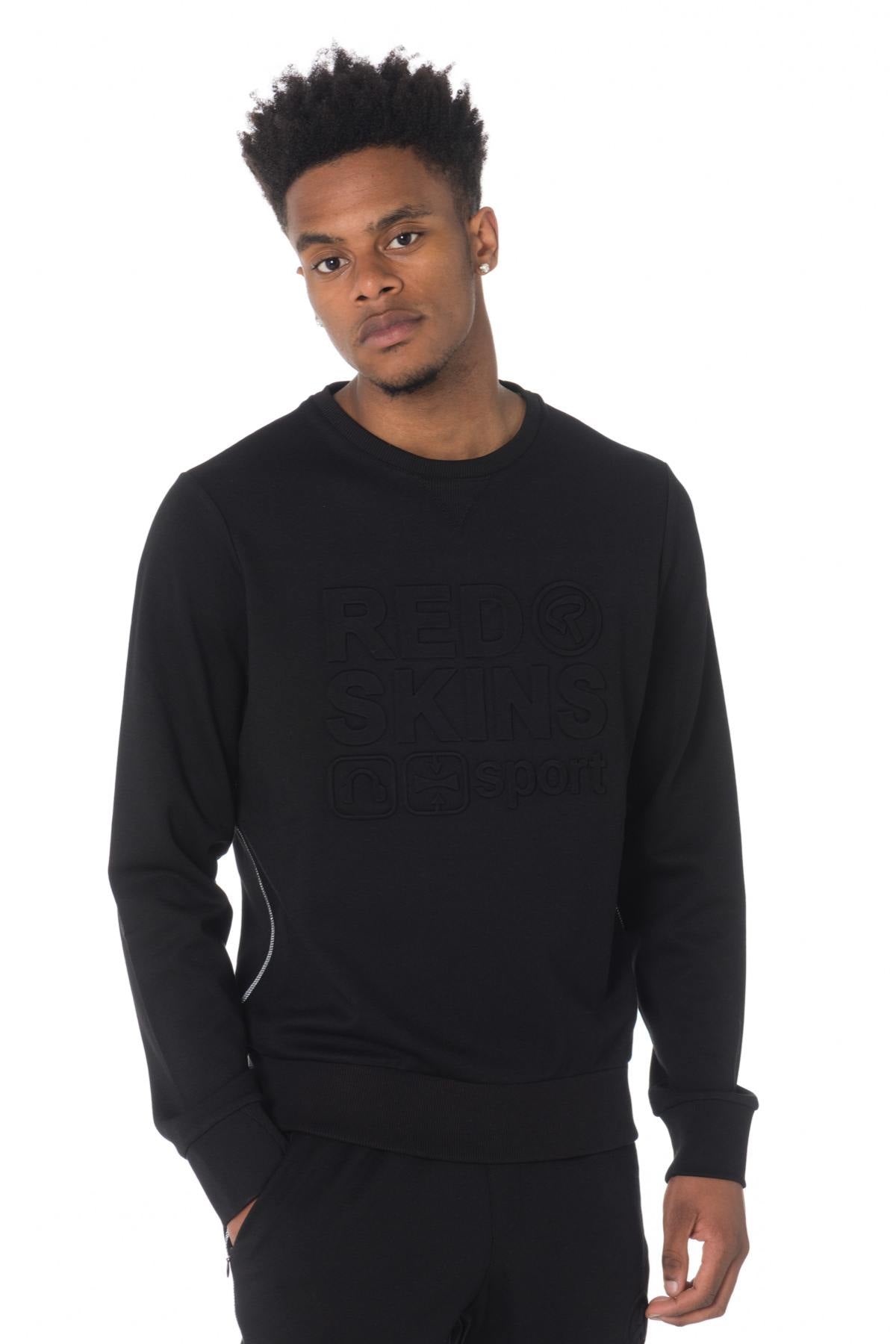  Black sweater with embossed Redskins brand logo - Image n°1