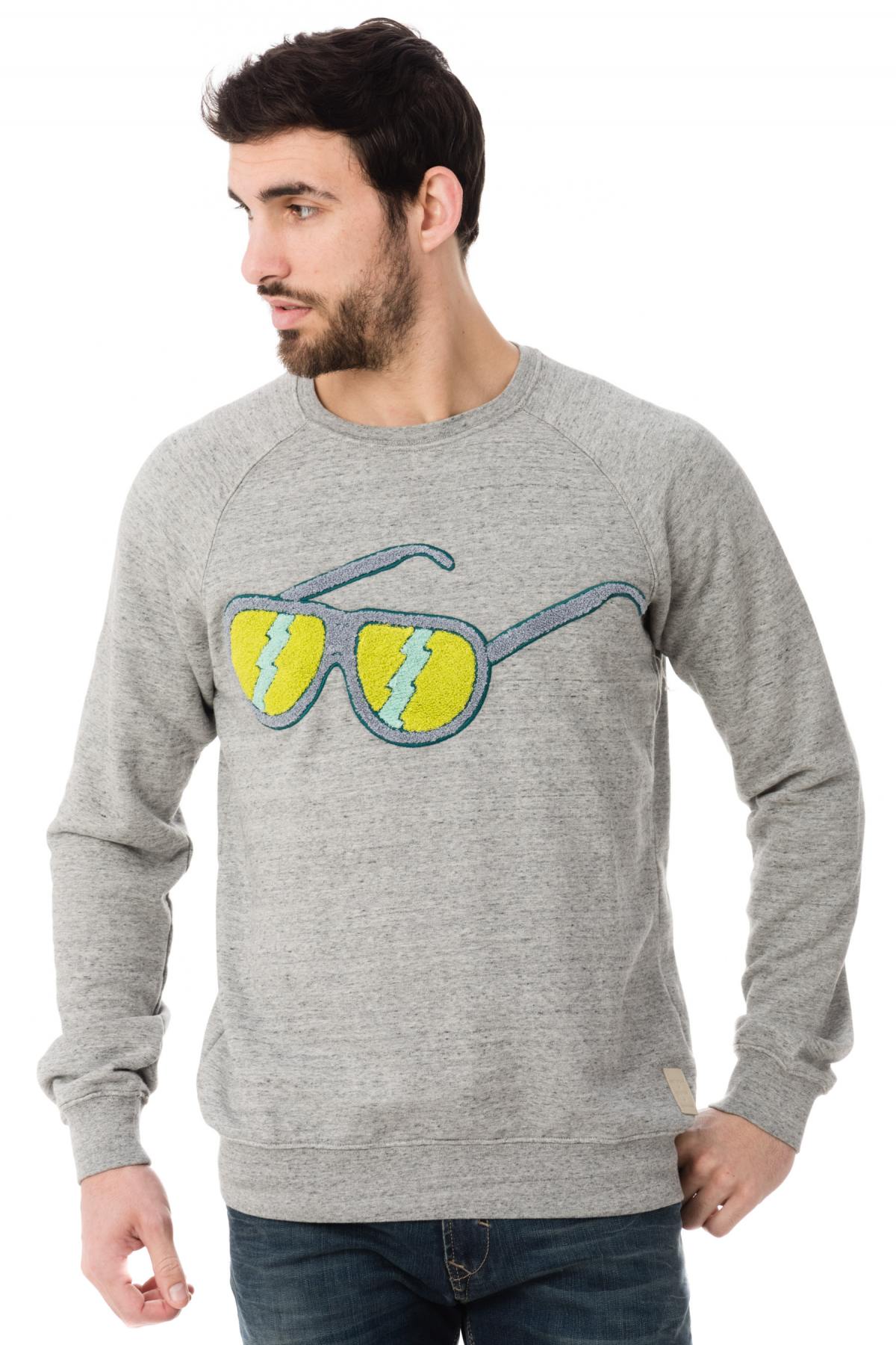 Sweatshirt with Scotch and Soda glasses print - Image n°1