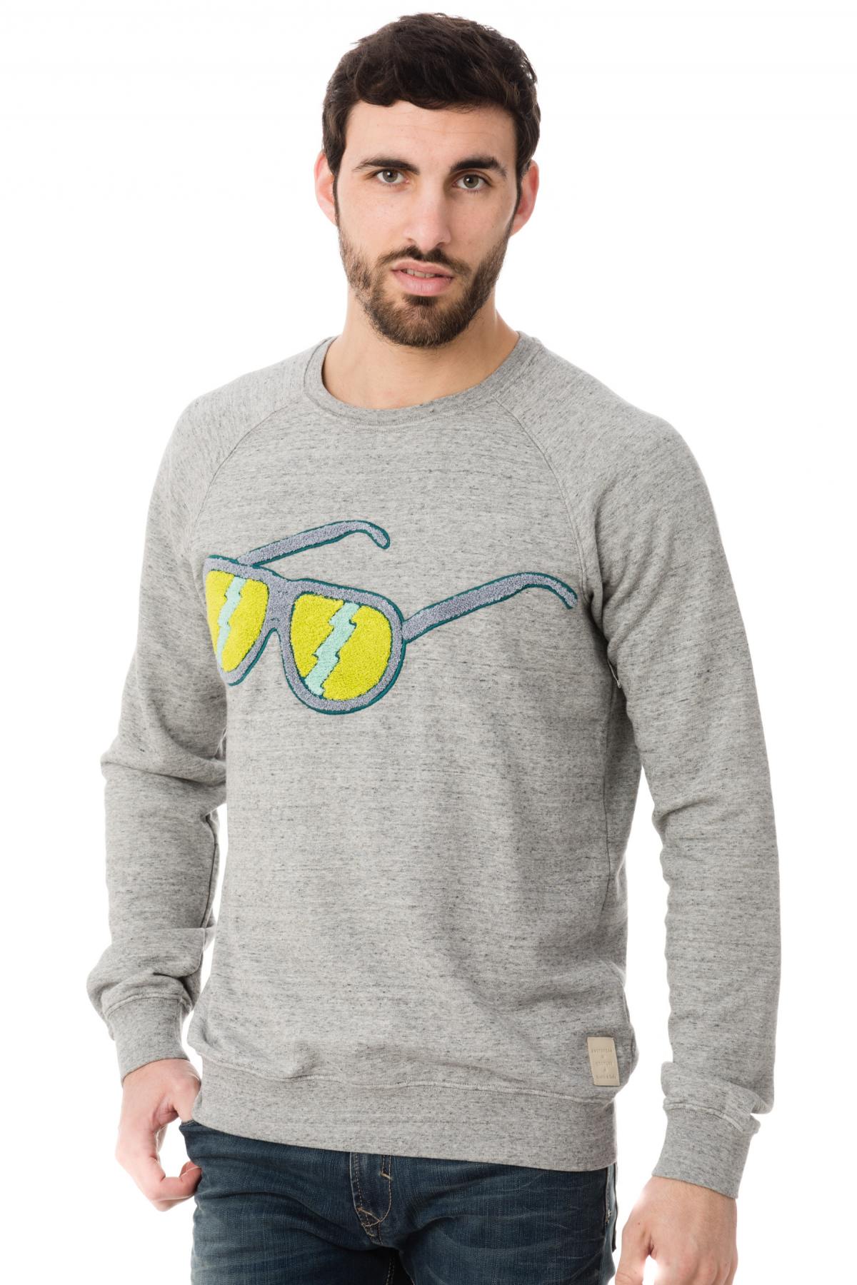 Sweatshirt with Scotch and Soda glasses print - Image n°3