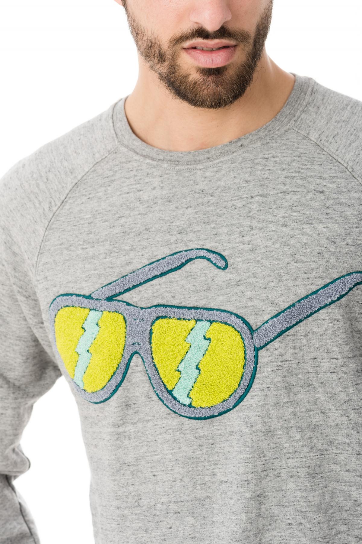 Sweatshirt with Scotch and Soda glasses print - Image n°5