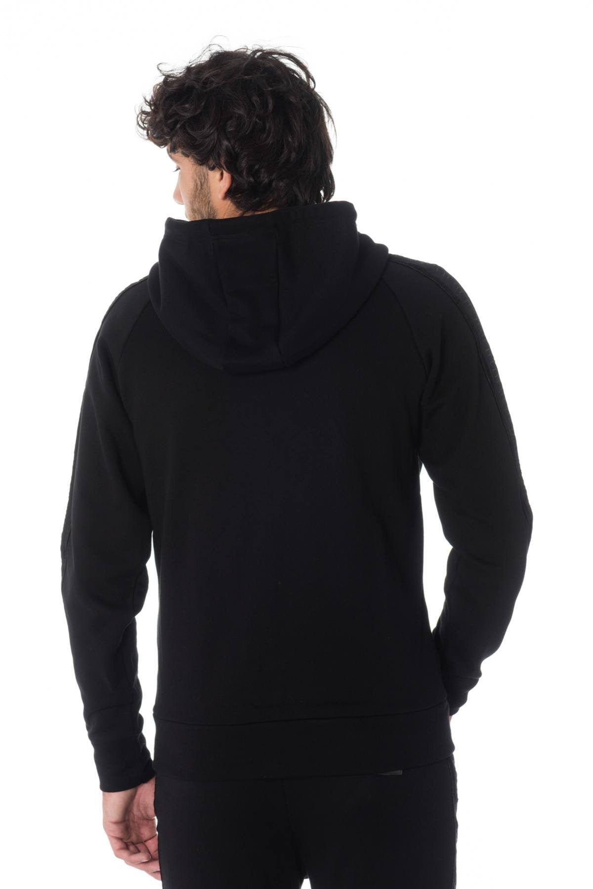  Men's black zipped sweatshirt the new designers - Image n°6