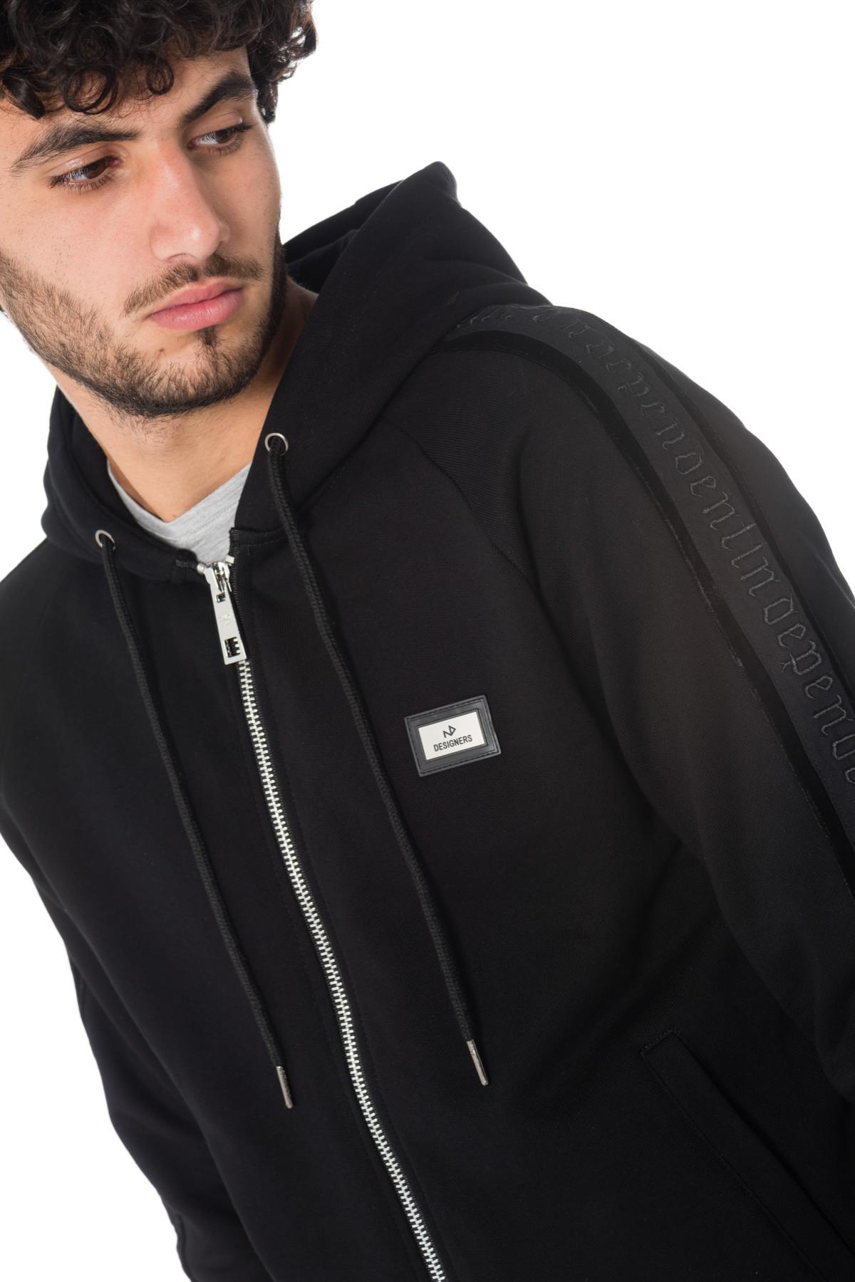  Men's black zipped sweatshirt the new designers - Image n°7