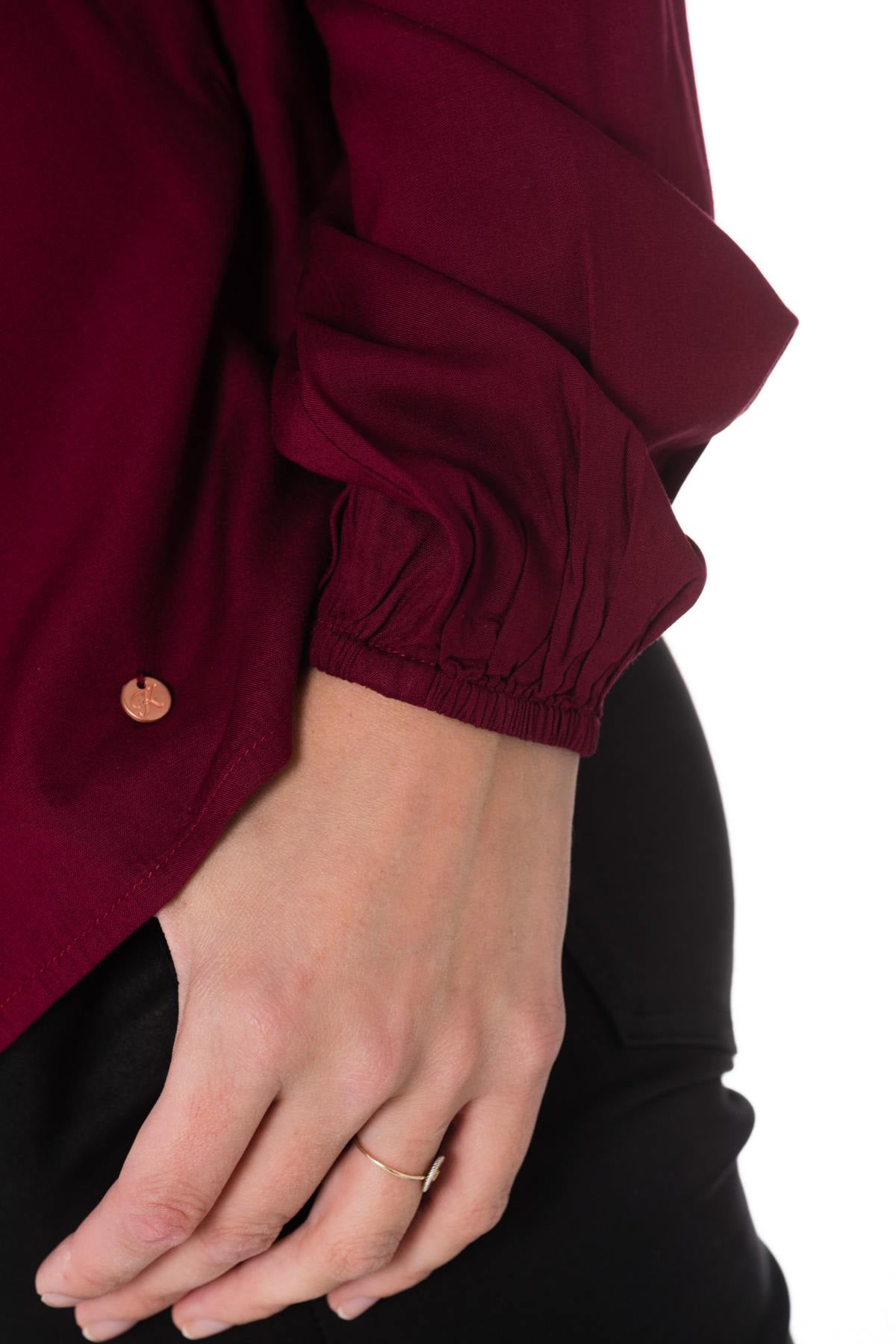 Kaporal women's blouse in burgundy color - Image n°6