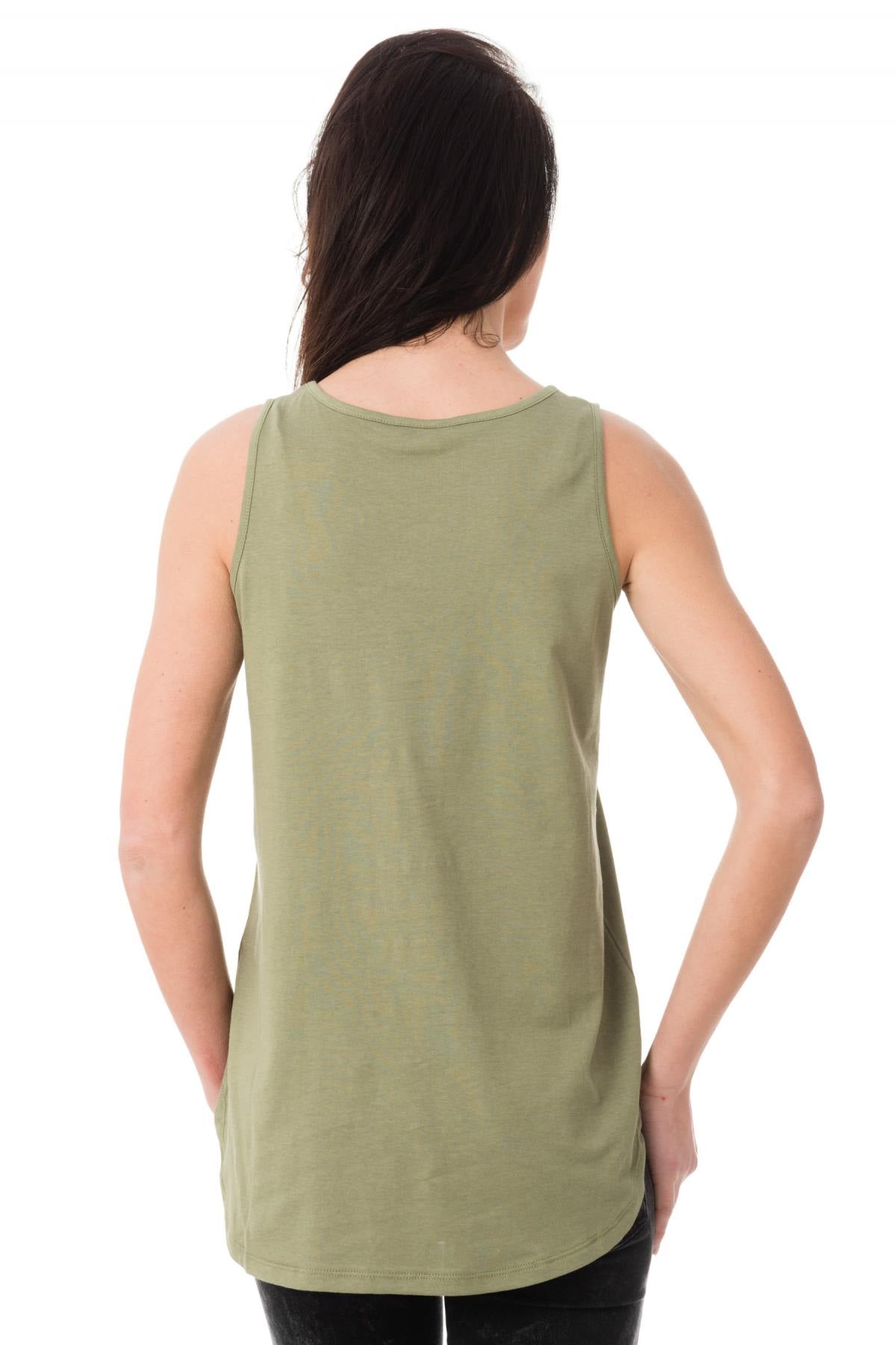 Kaporal oasis green trendy cut tank top - Image n°3