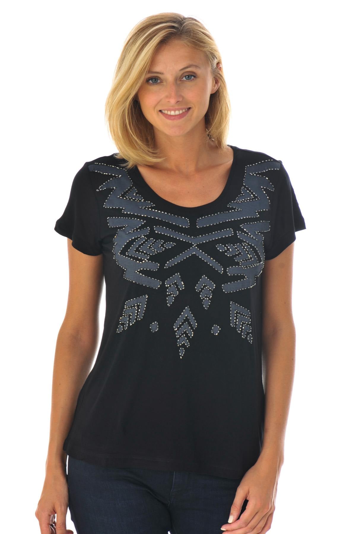 Kaporal t-shirt with women's patterns - Image n°1