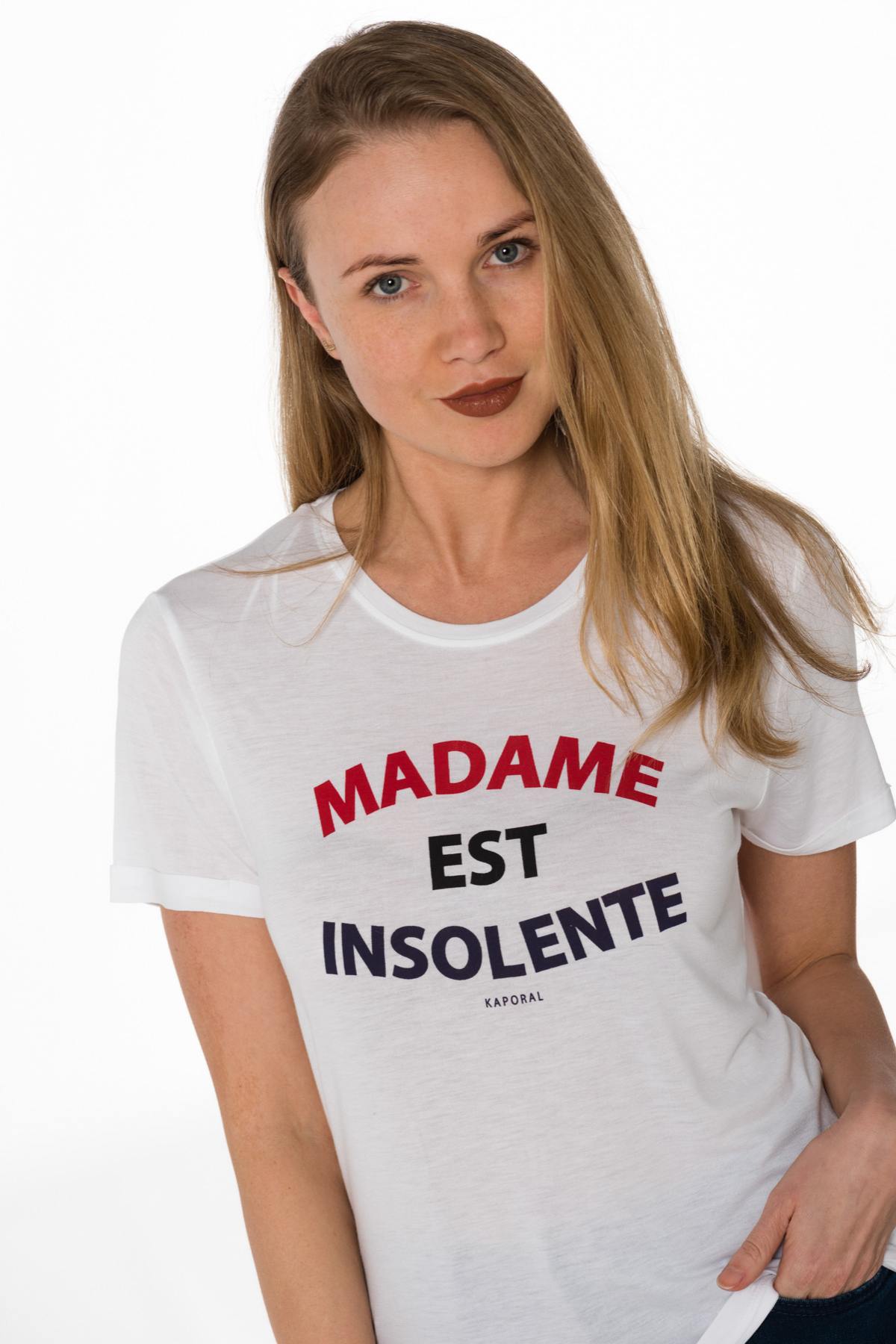 Madam is insolent white t-shirt - Image n°4