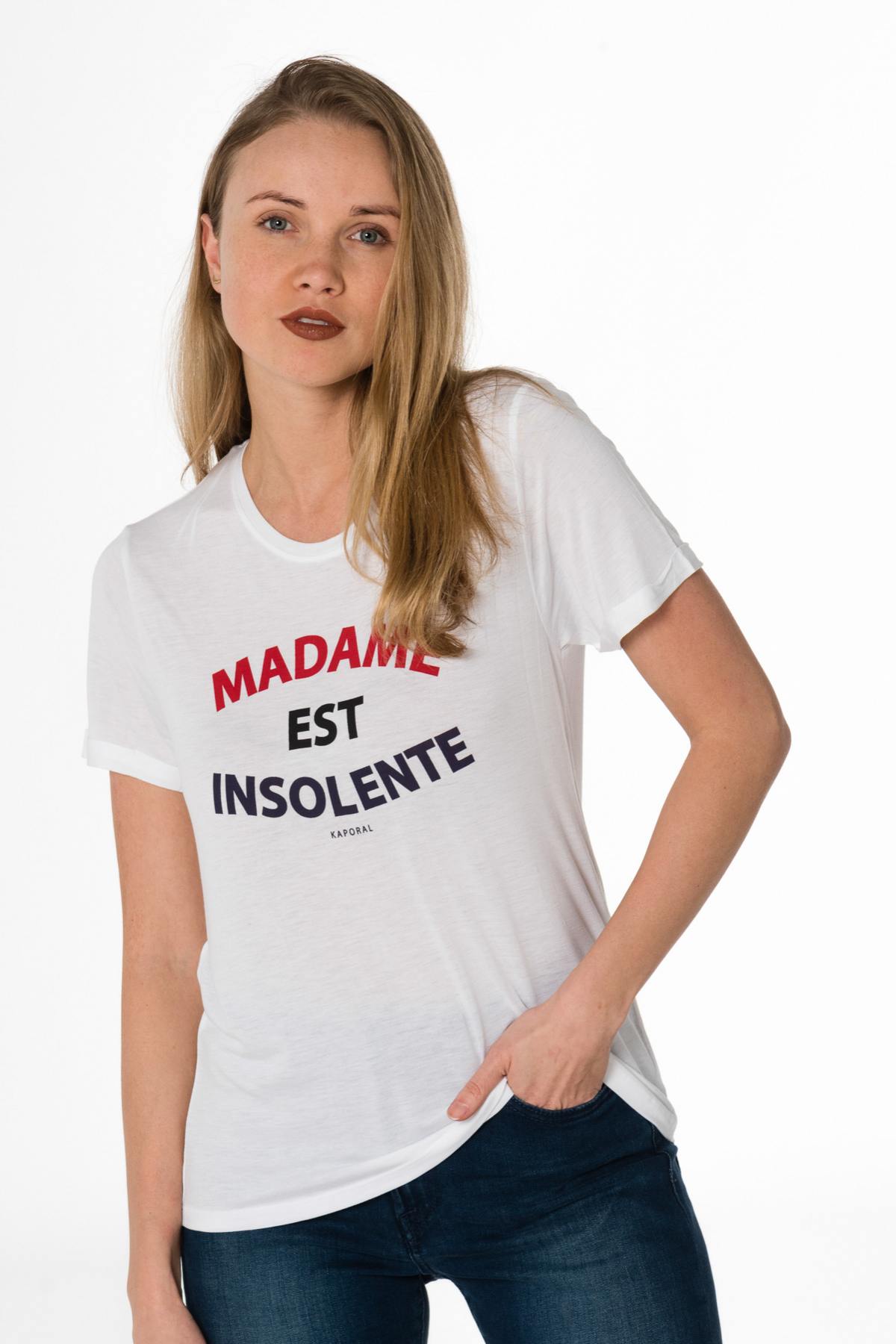 Madam is insolent white t-shirt - Image n°1