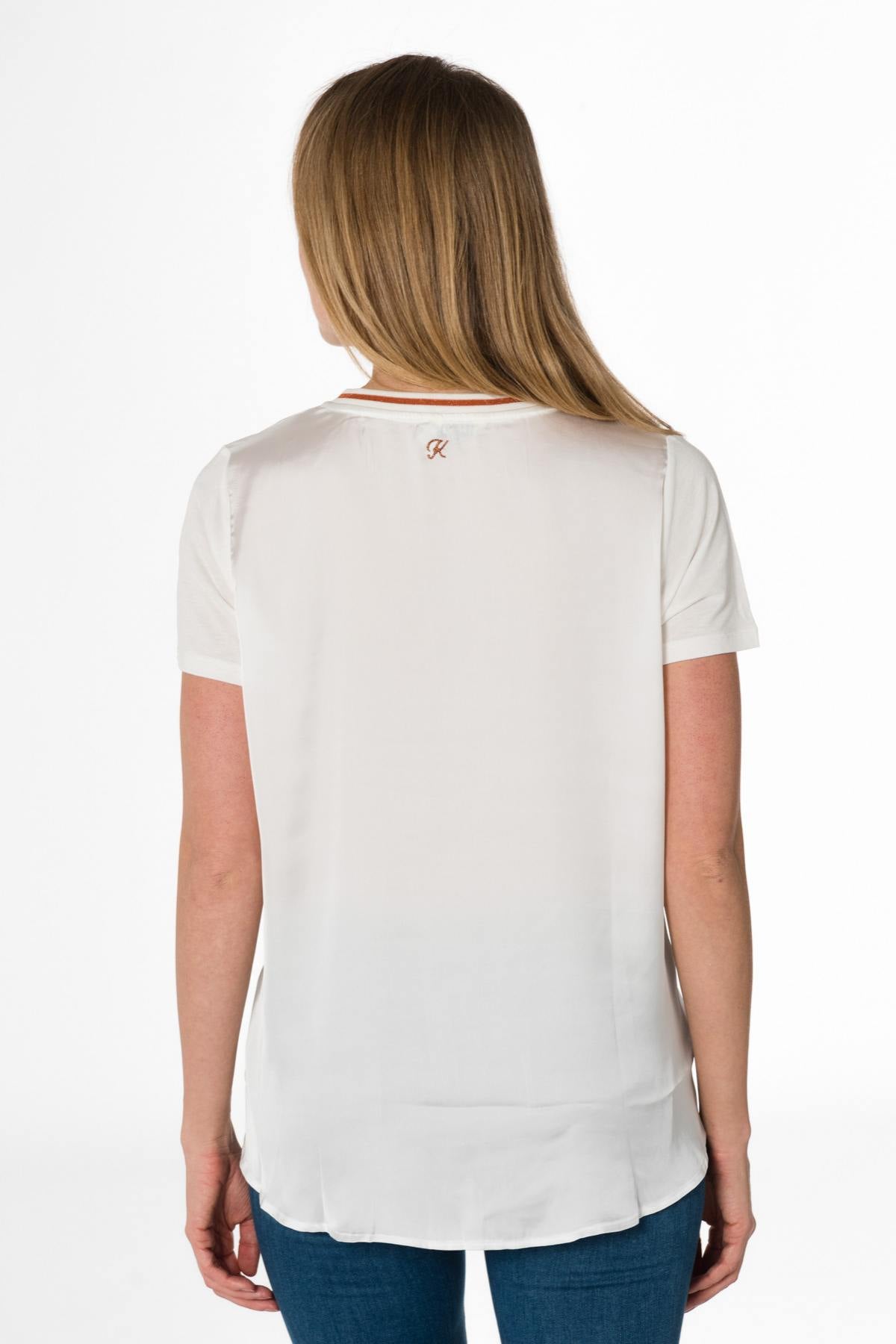 Women's flowing neckline t-shirt - Image n°3