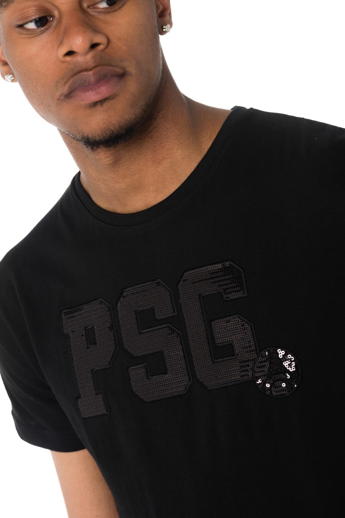 PSG men's t-shirt with sequins - Image n°2