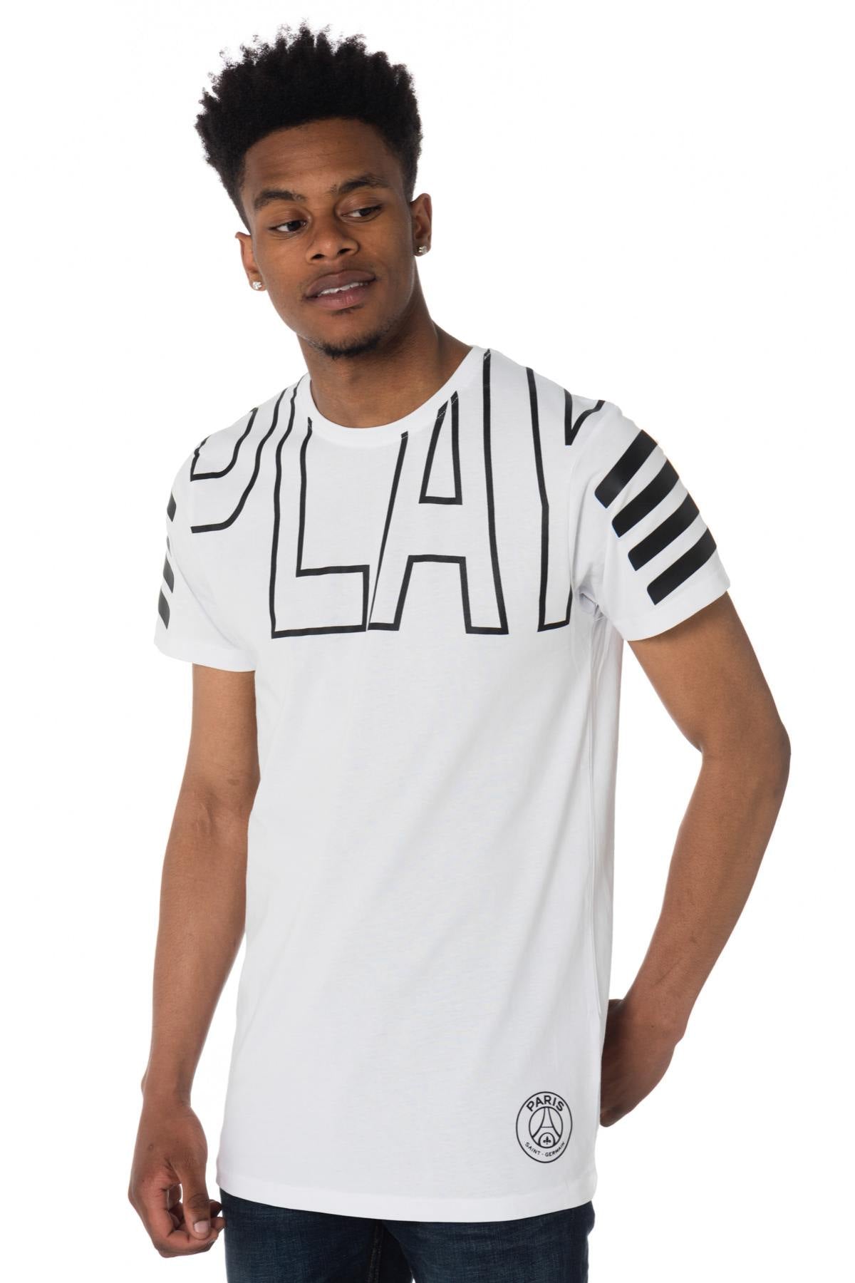 White and black PSG t-shirt - Image n°1