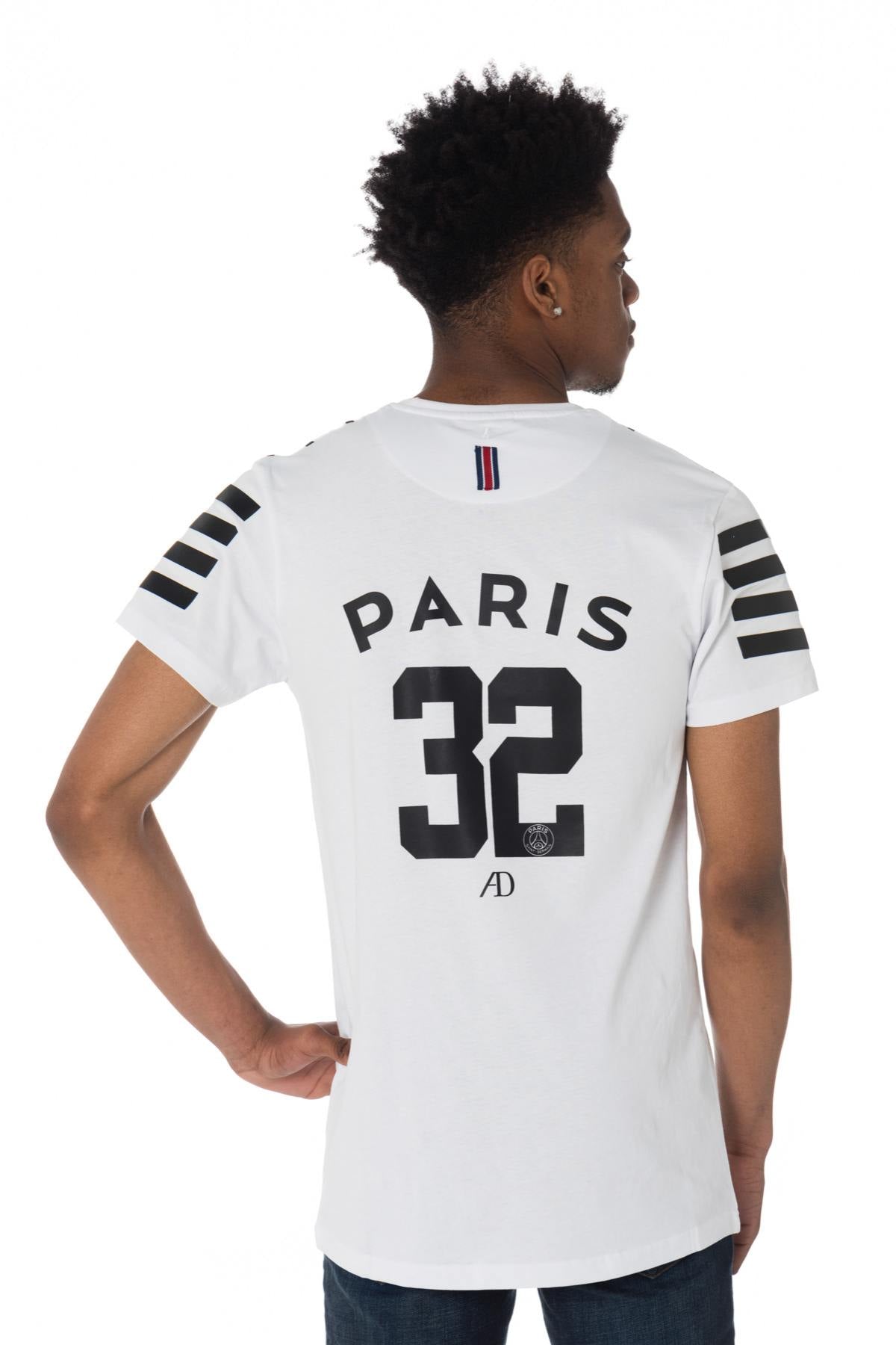 White and black PSG t-shirt - Image n°2