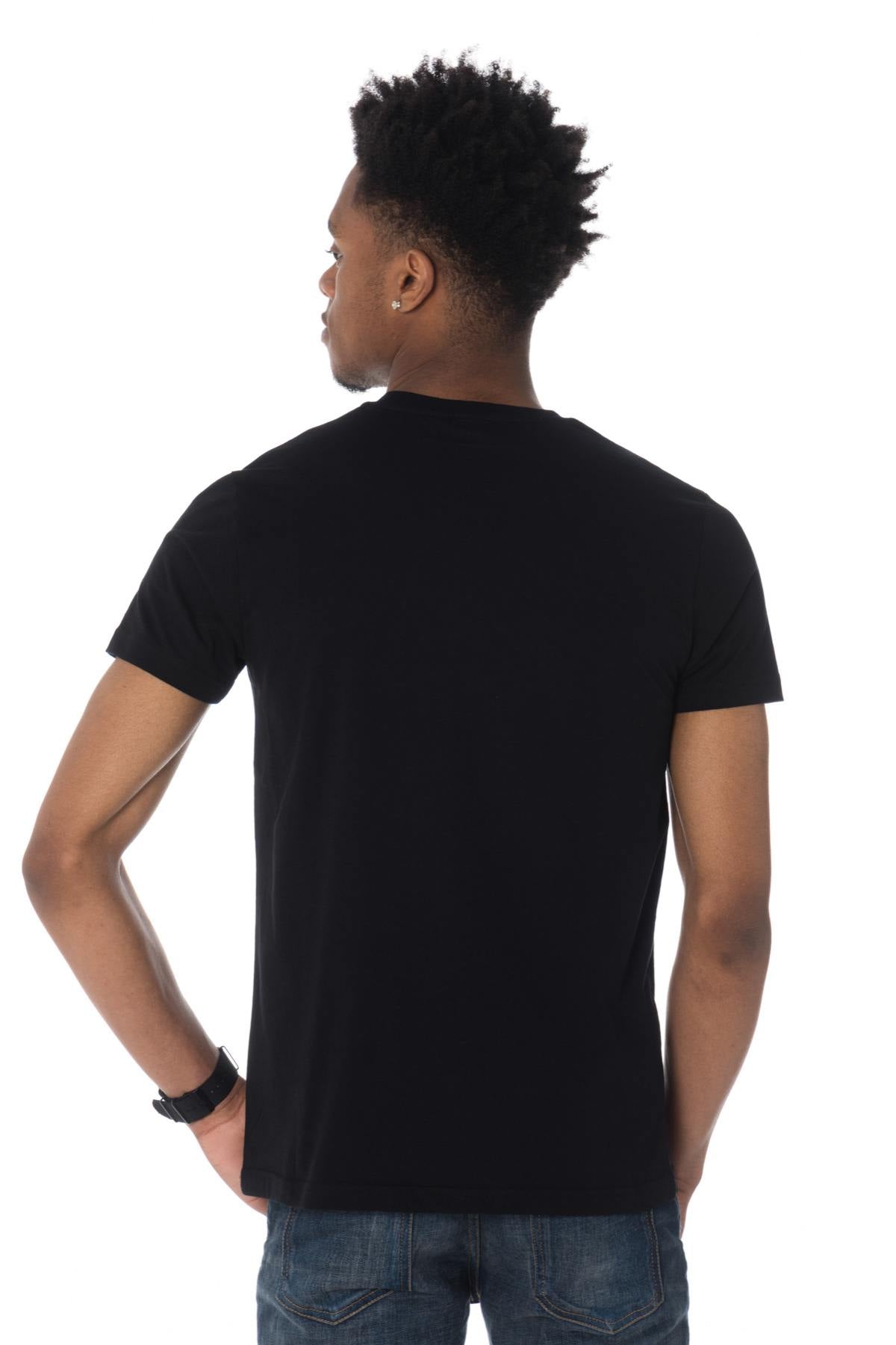 Black T-shirt with reflective logo - Image n°3