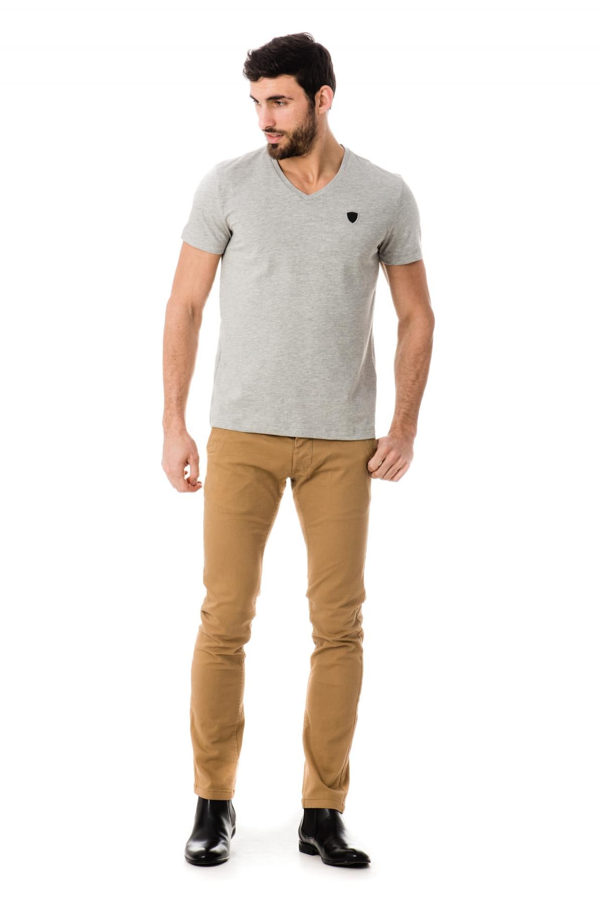 Men's plain heather gray redskins t-shirt - Image n°2