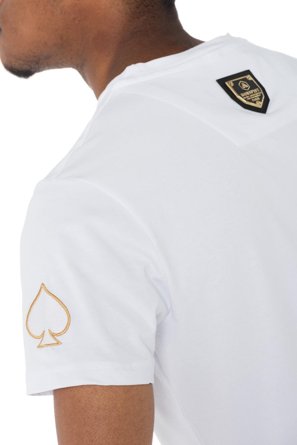 Horspist men's white and gold T-shirt - Image n°6