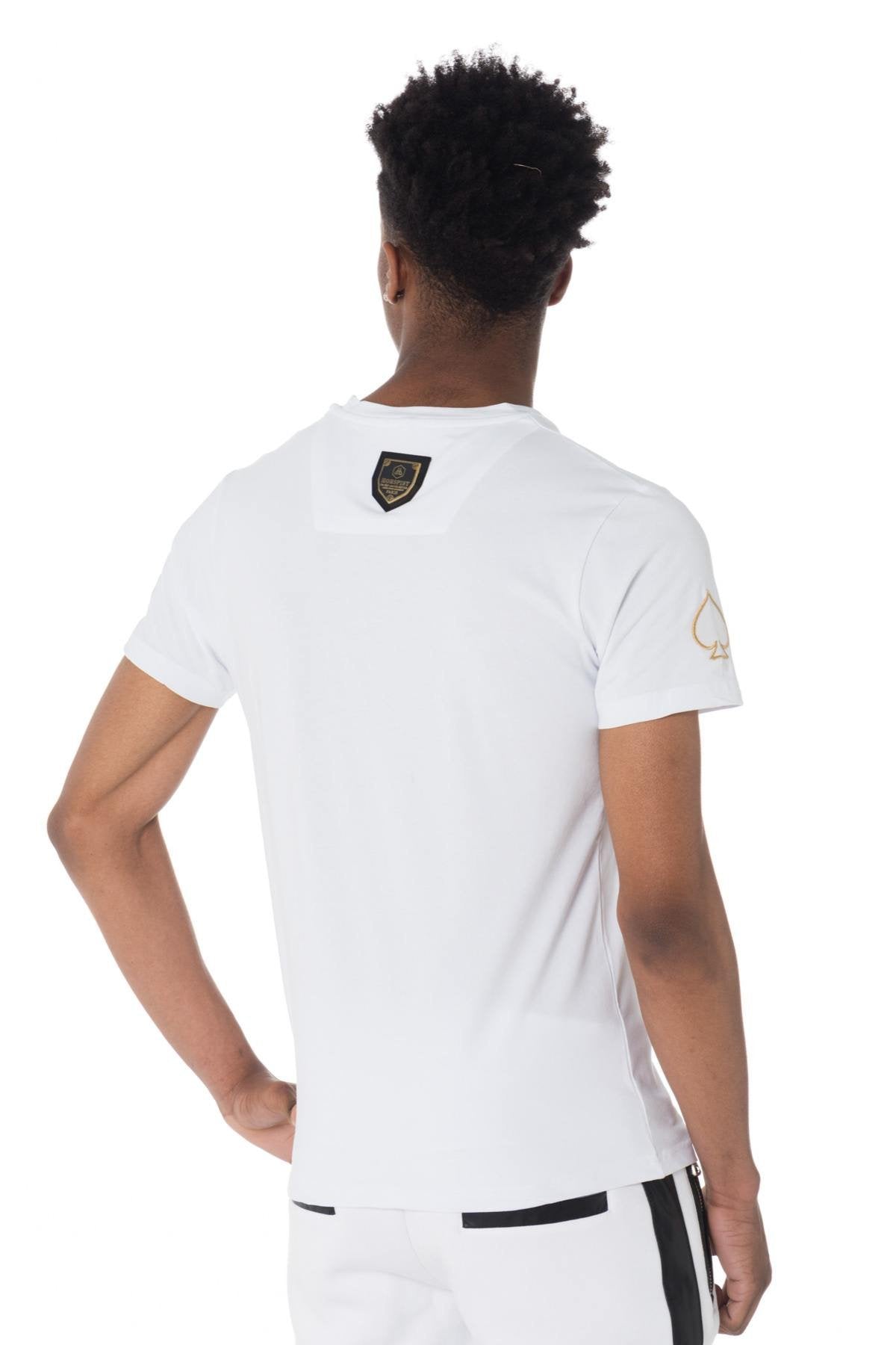 Horspist men's white and gold T-shirt - Image n°4