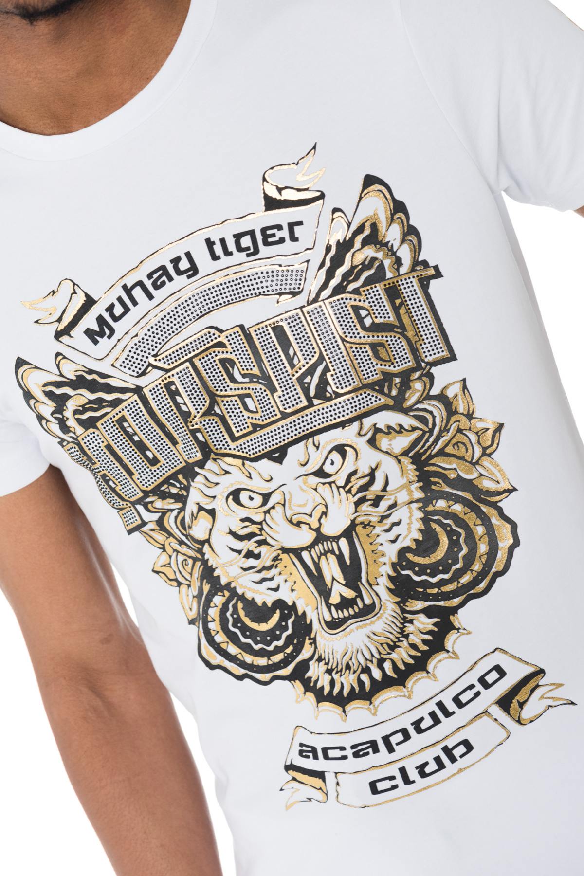 Horspist men's white and gold T-shirt - Image n°5