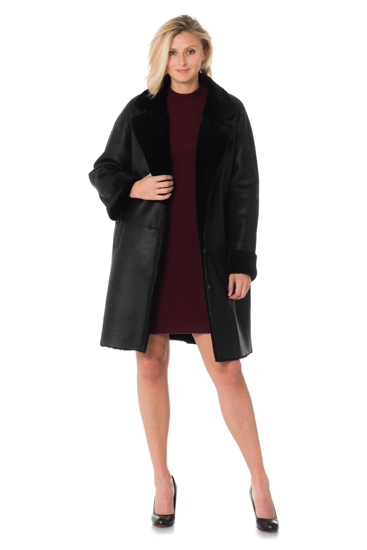 Women's shearling coat - Image n°2