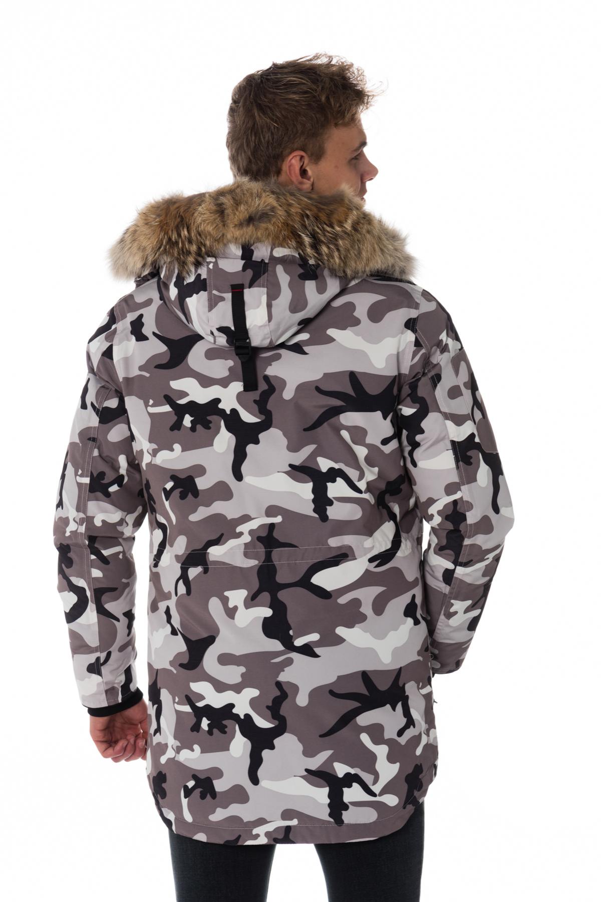 Helvetica men's light camouflage parka - Image n°6